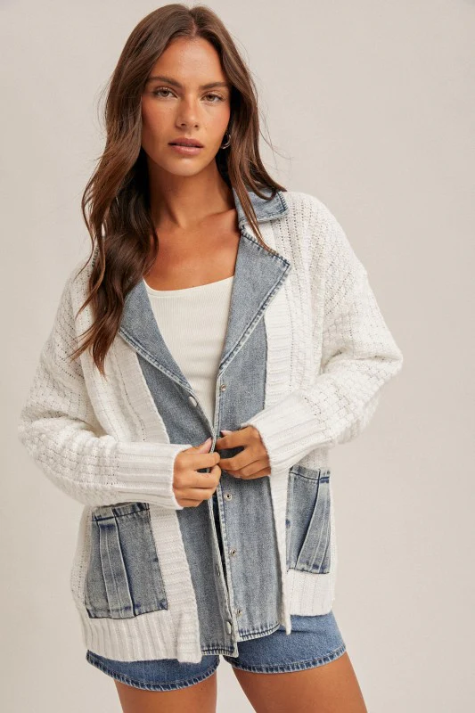 The Denim Collared Knit - Image 8