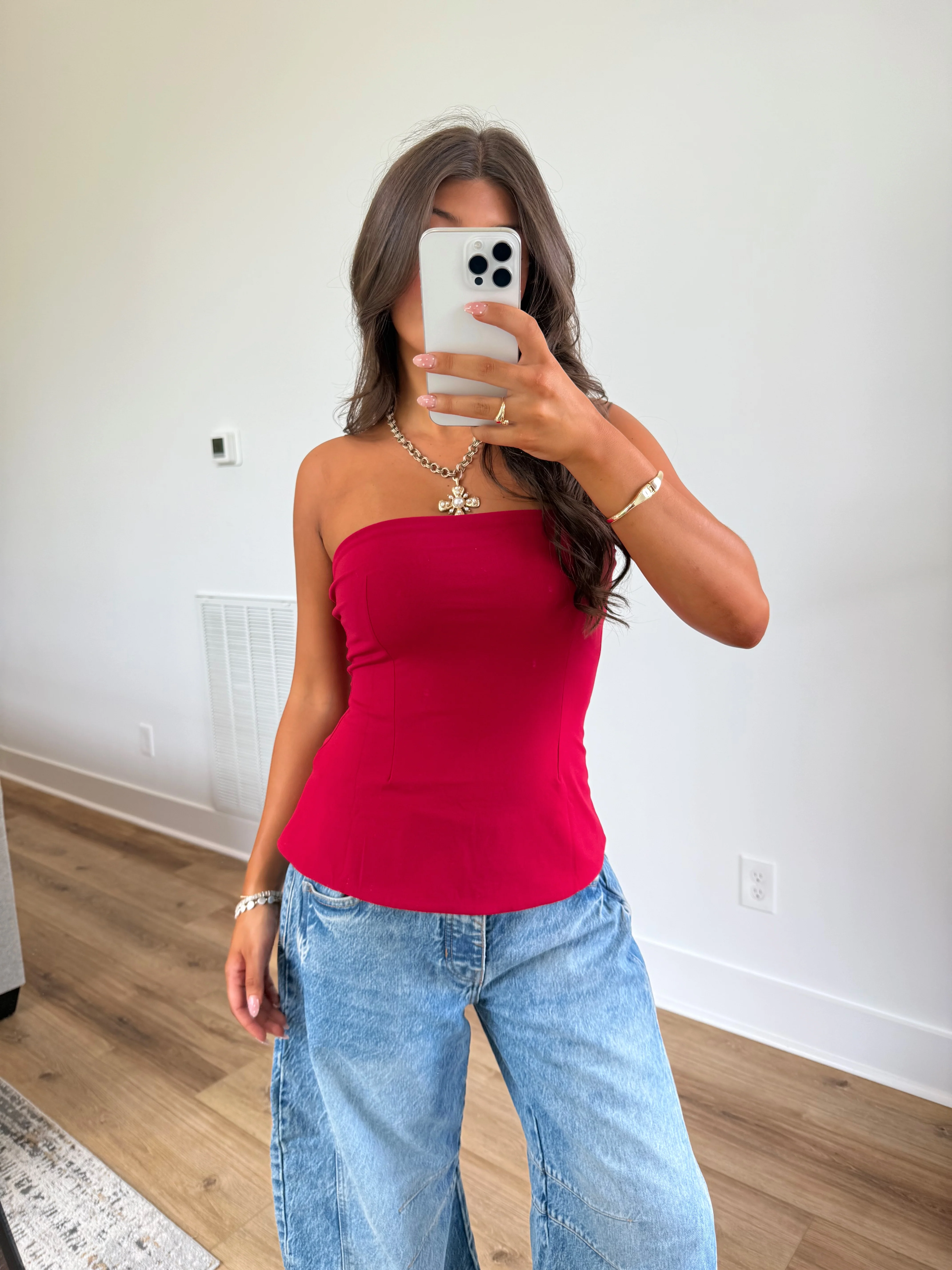 The Evening Top (Red) - Image 2
