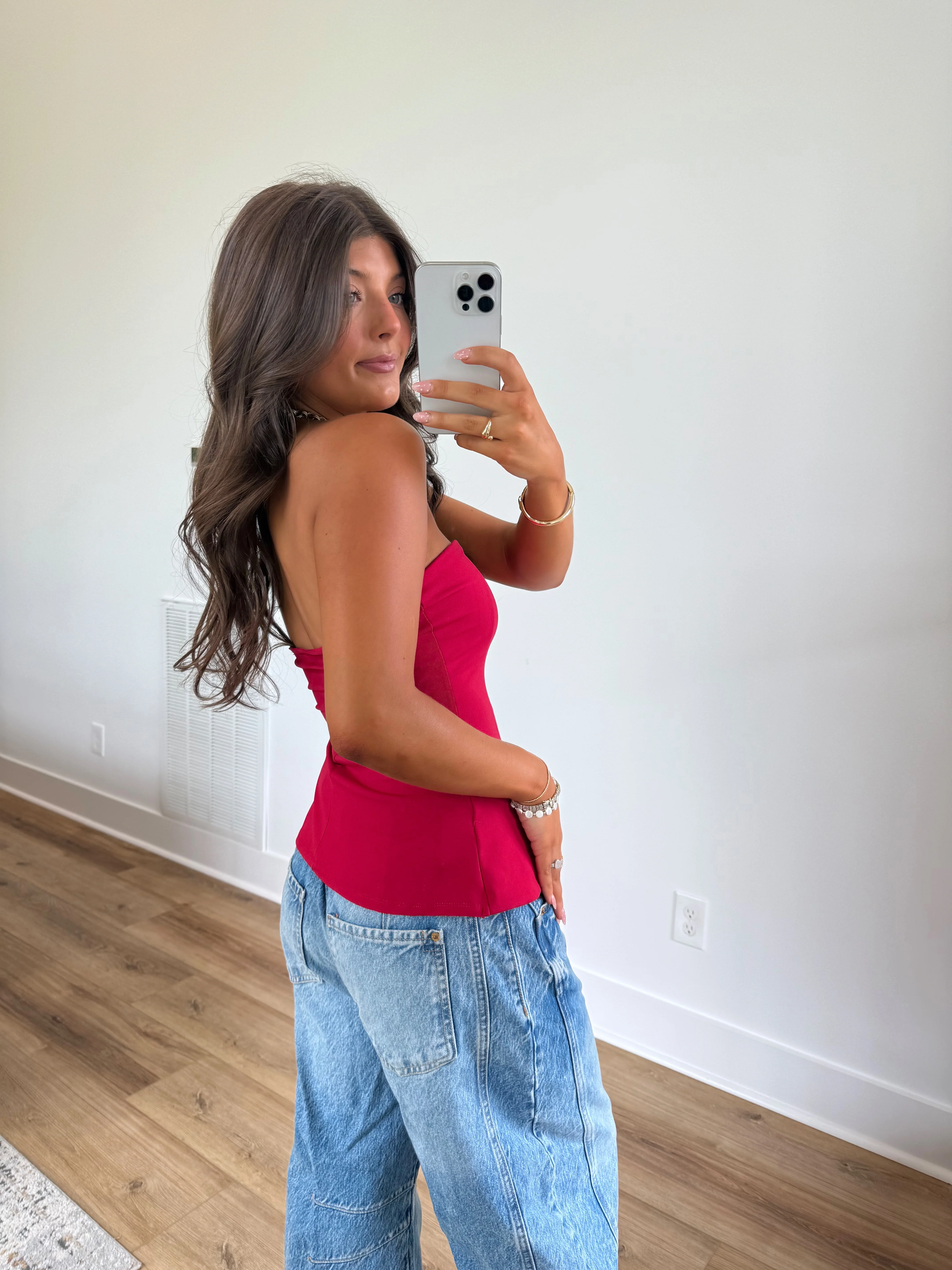The Evening Top (Red) - Image 4
