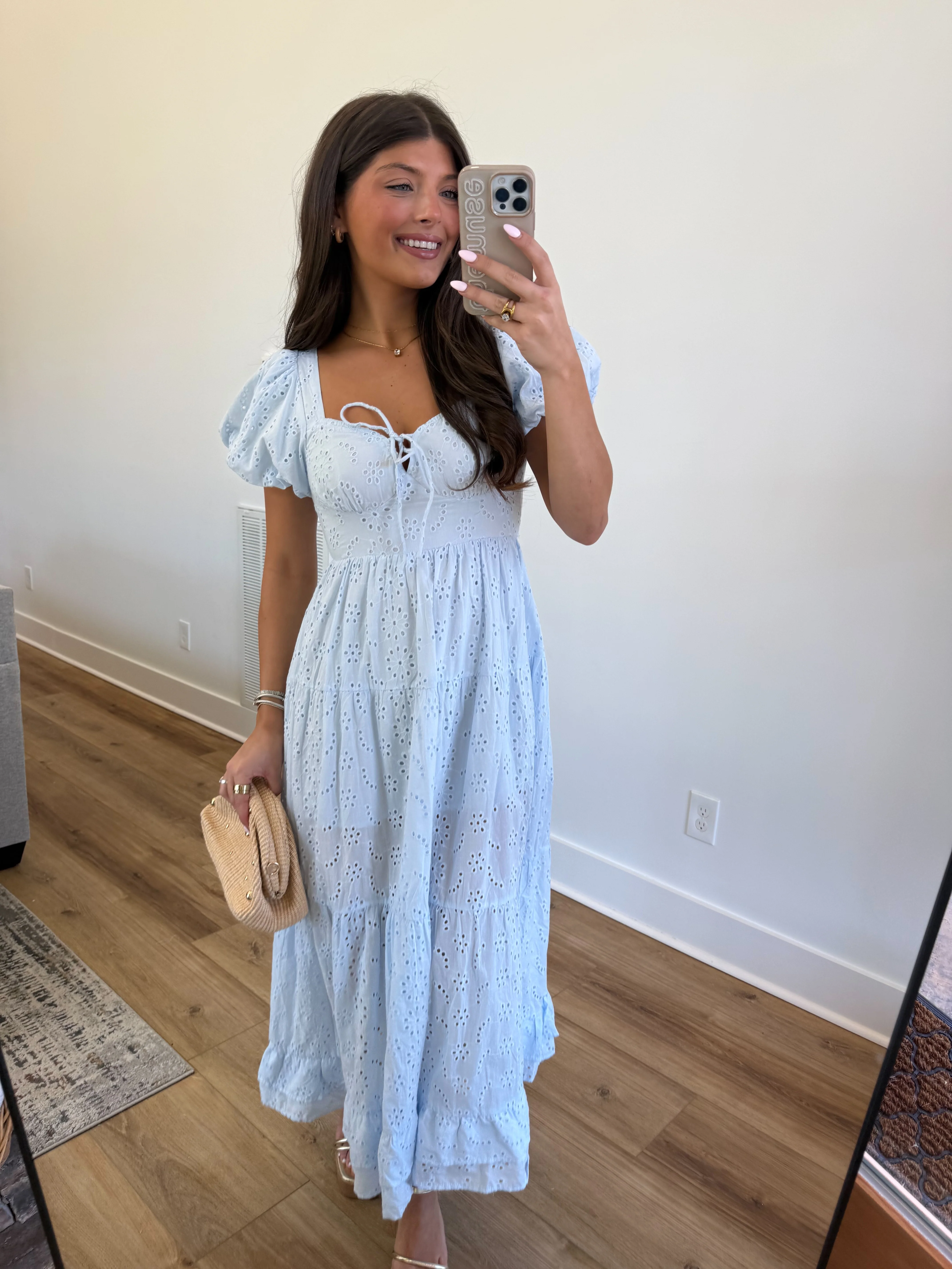 The Fancy Eyelet Midi (Baby Blue) - Image 2