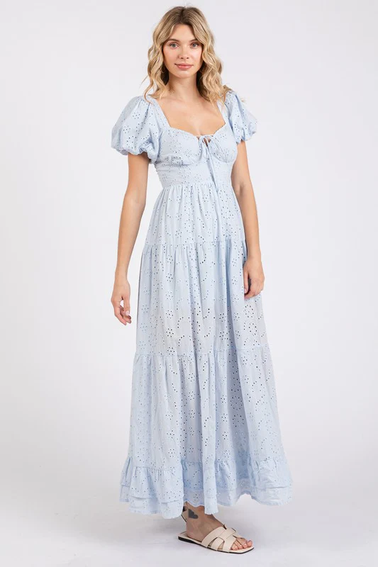 The Fancy Eyelet Midi (Baby Blue) - Image 6