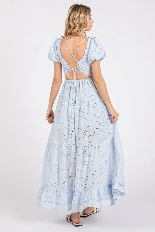 The Fancy Eyelet Midi (Baby Blue) - Image 7