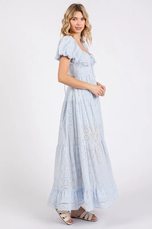 The Fancy Eyelet Midi (Baby Blue) - Image 8