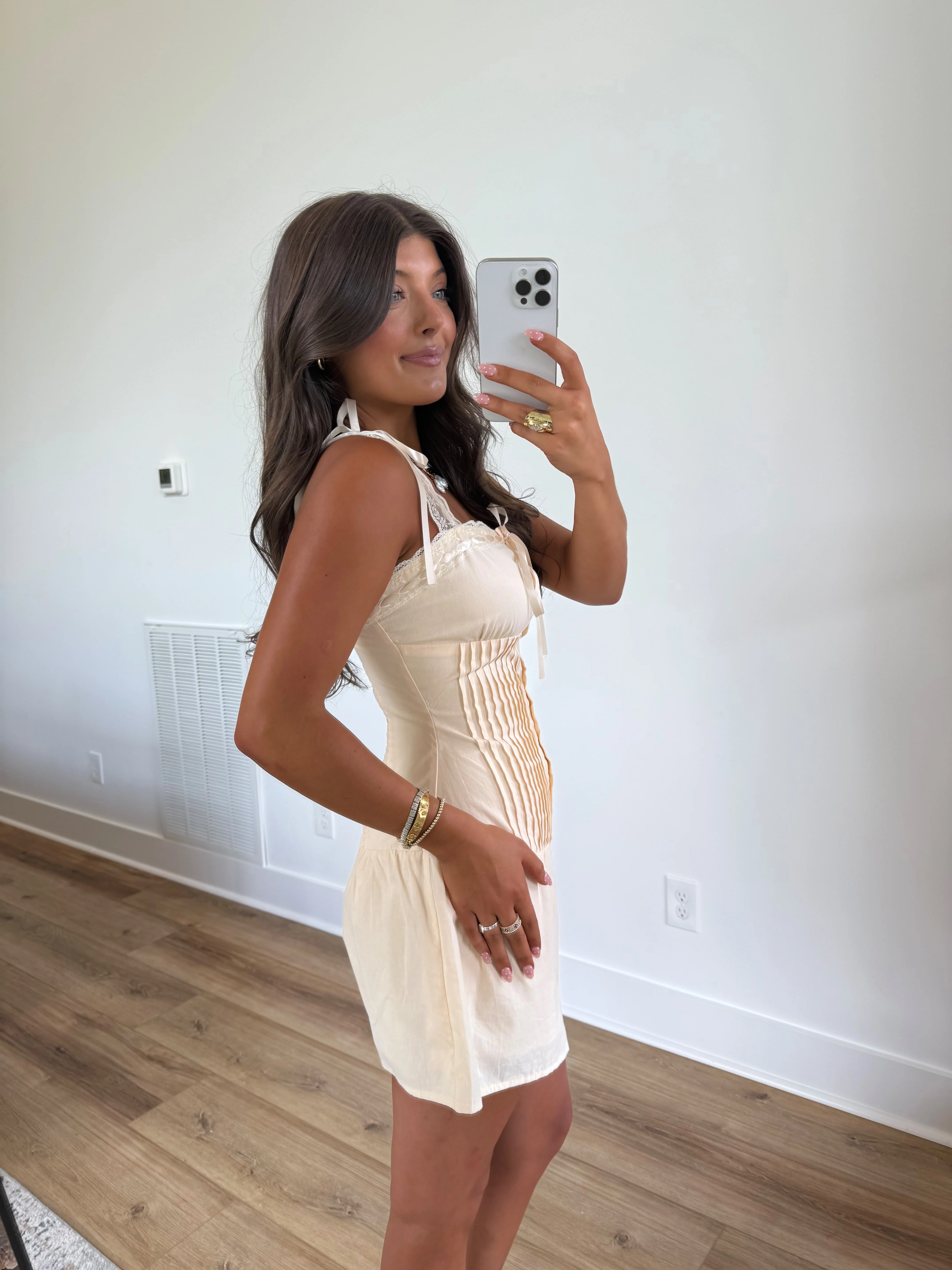 The Harvest Ribbon Mini Dress - Image 3