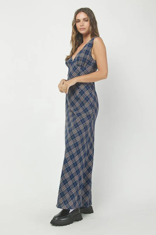The Heritage Check Dress (Navy) - Image 7