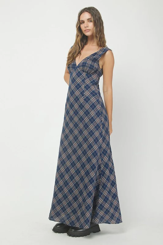 The Heritage Check Dress (Navy) - Image 8