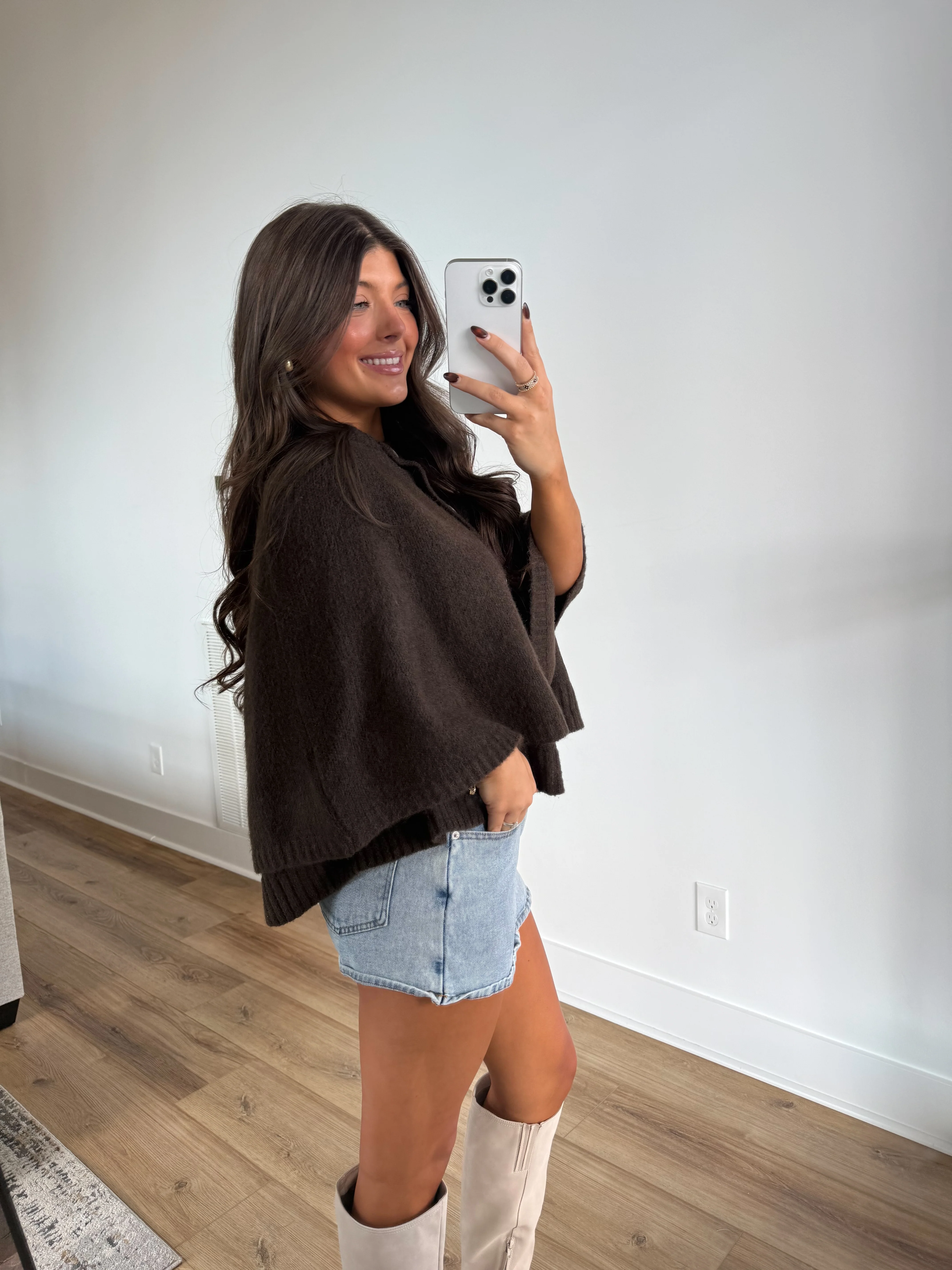 The Highland Cape Sweater (Brown) - Image 3