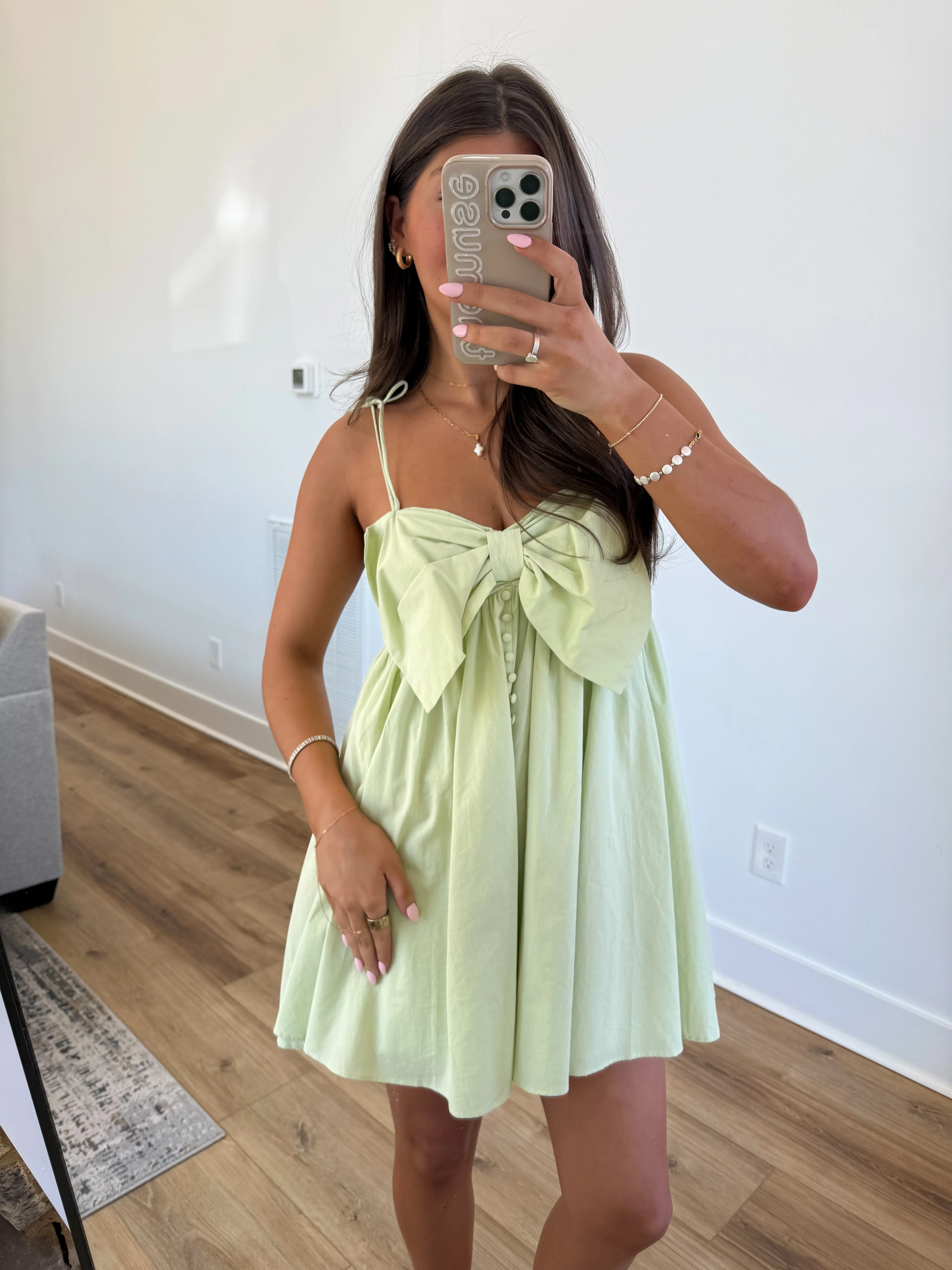 The Honeydew Bow Dress - Image 2