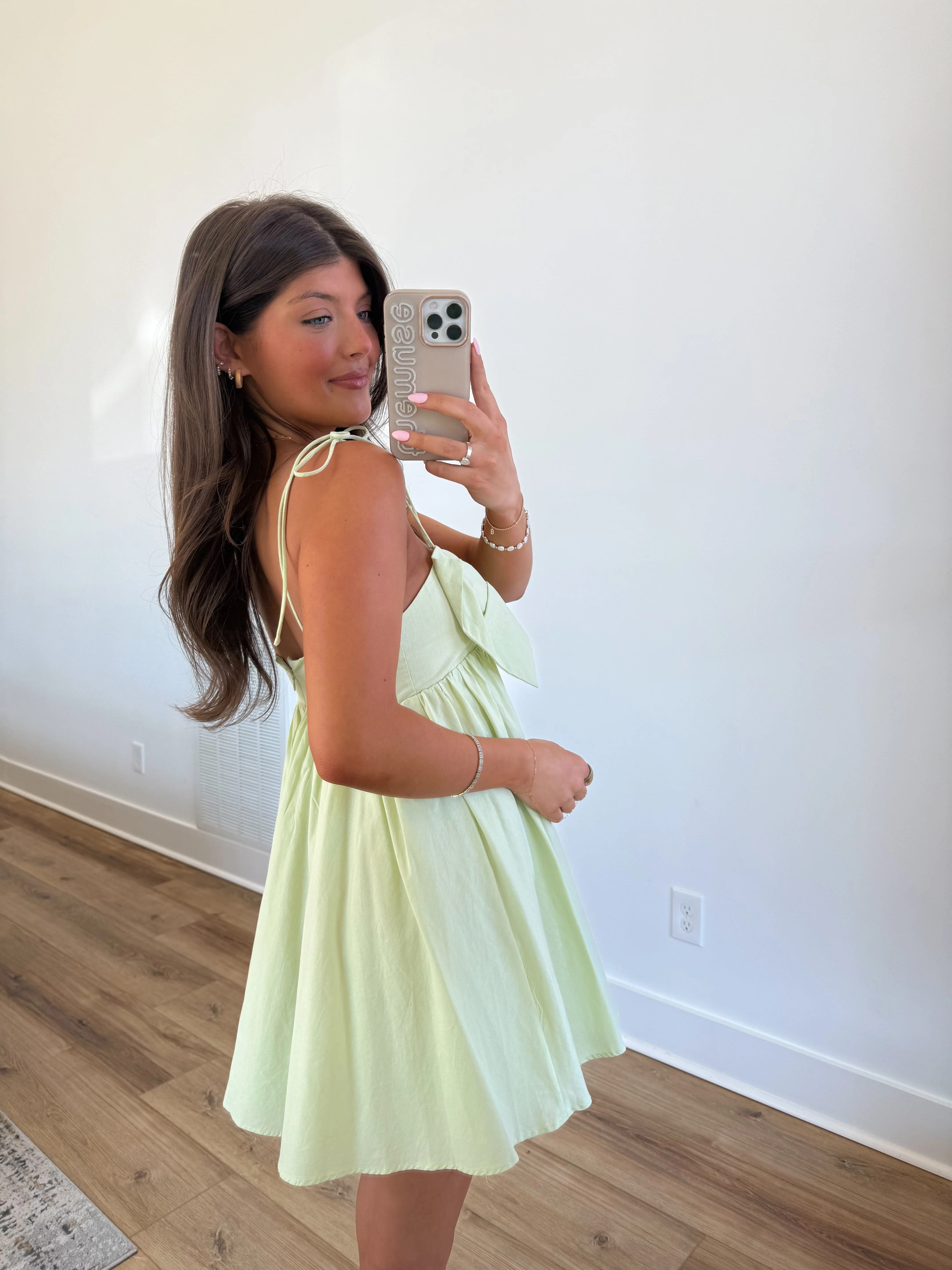 The Honeydew Bow Dress - Image 3