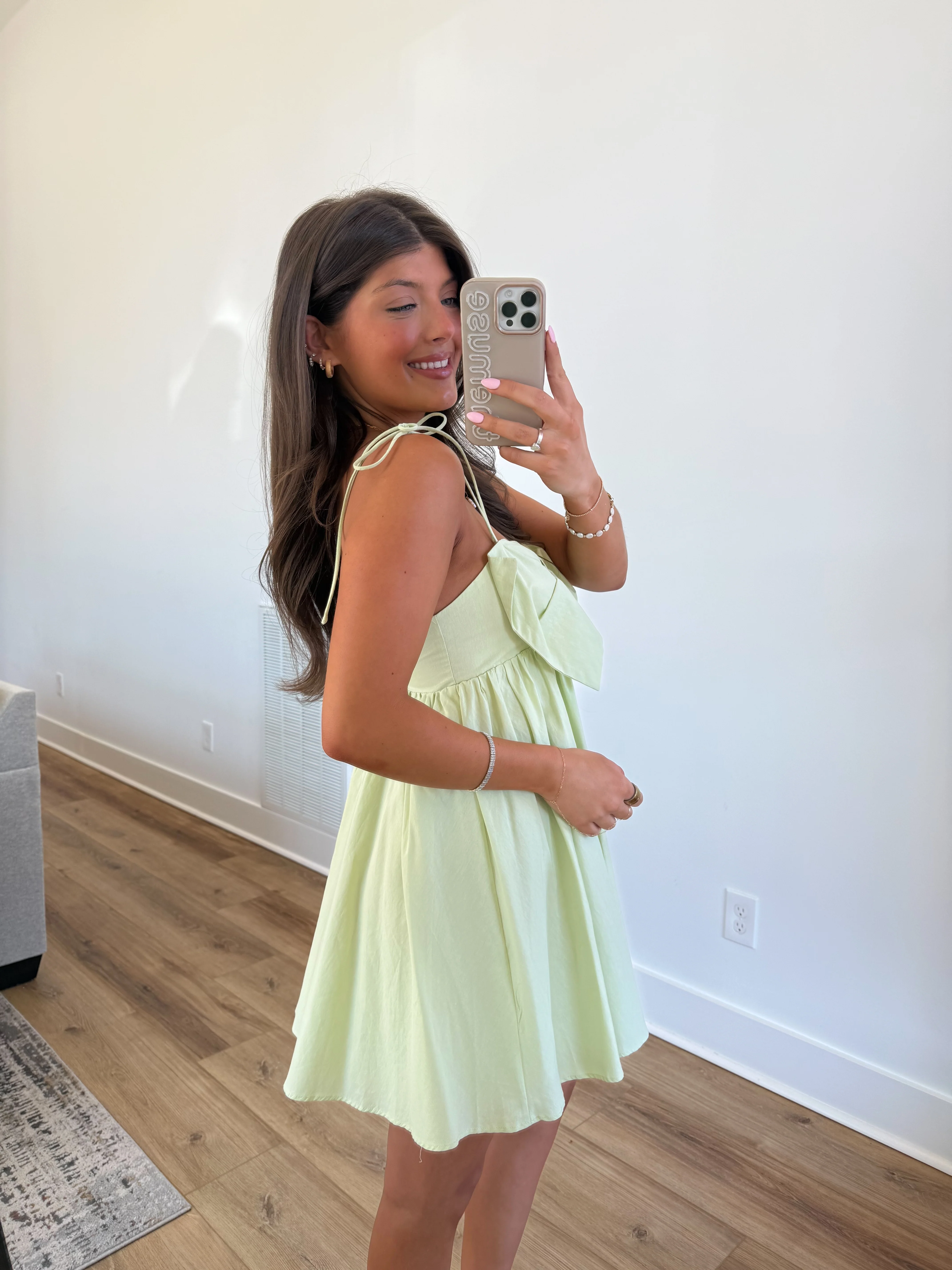 The Honeydew Bow Dress - Image 5