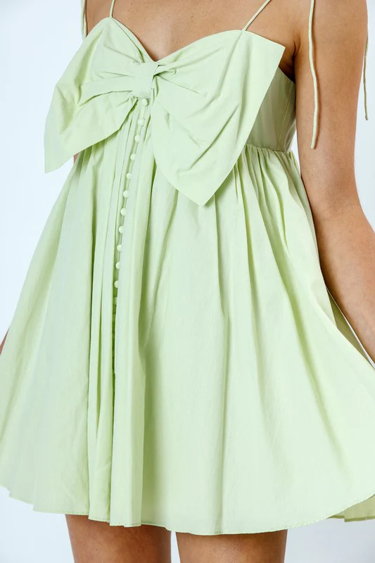 The Honeydew Bow Dress - Image 8