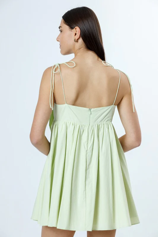 The Honeydew Bow Dress - Image 9