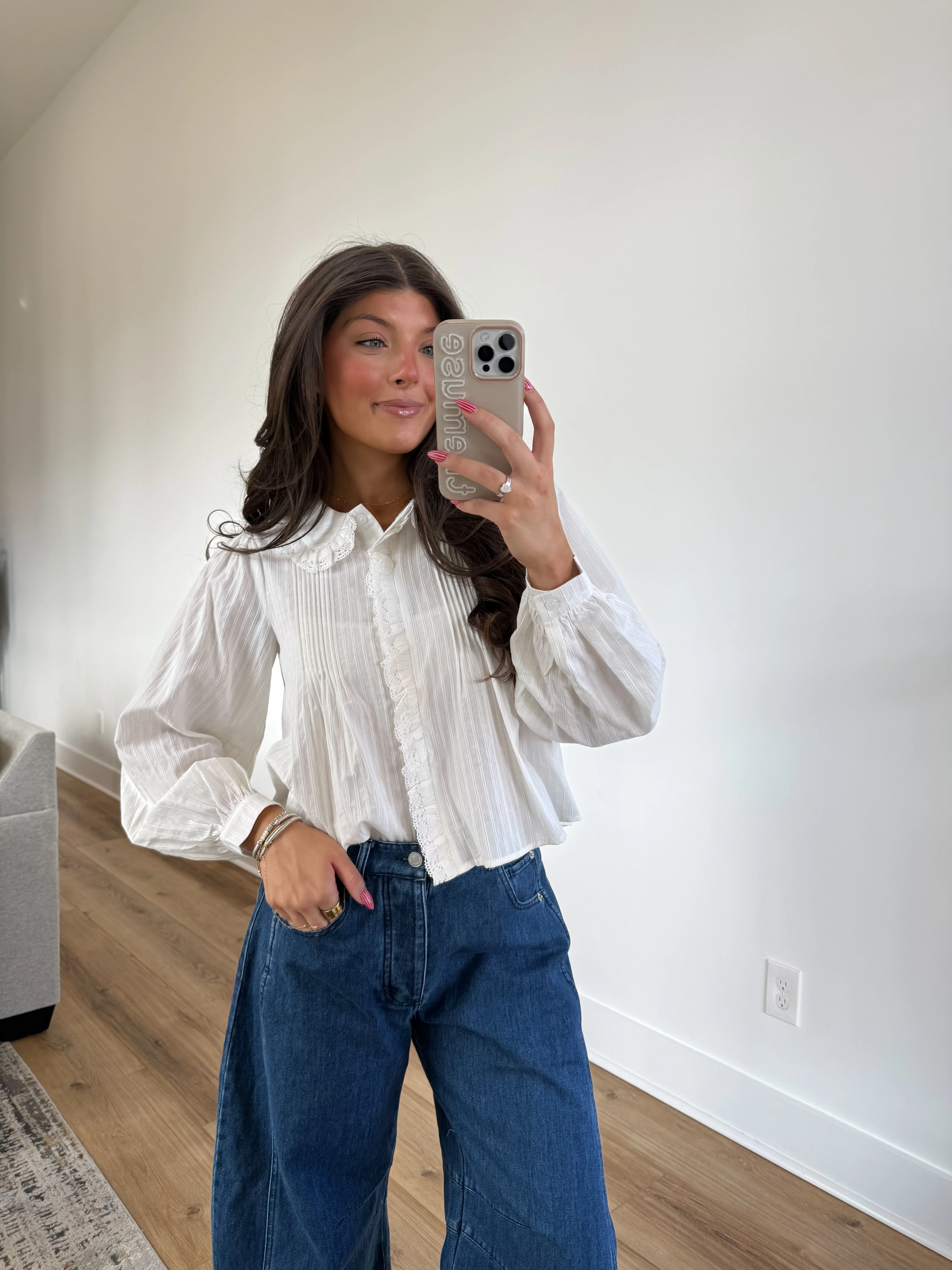 The Ivory Ruffle Blouse - Image 2