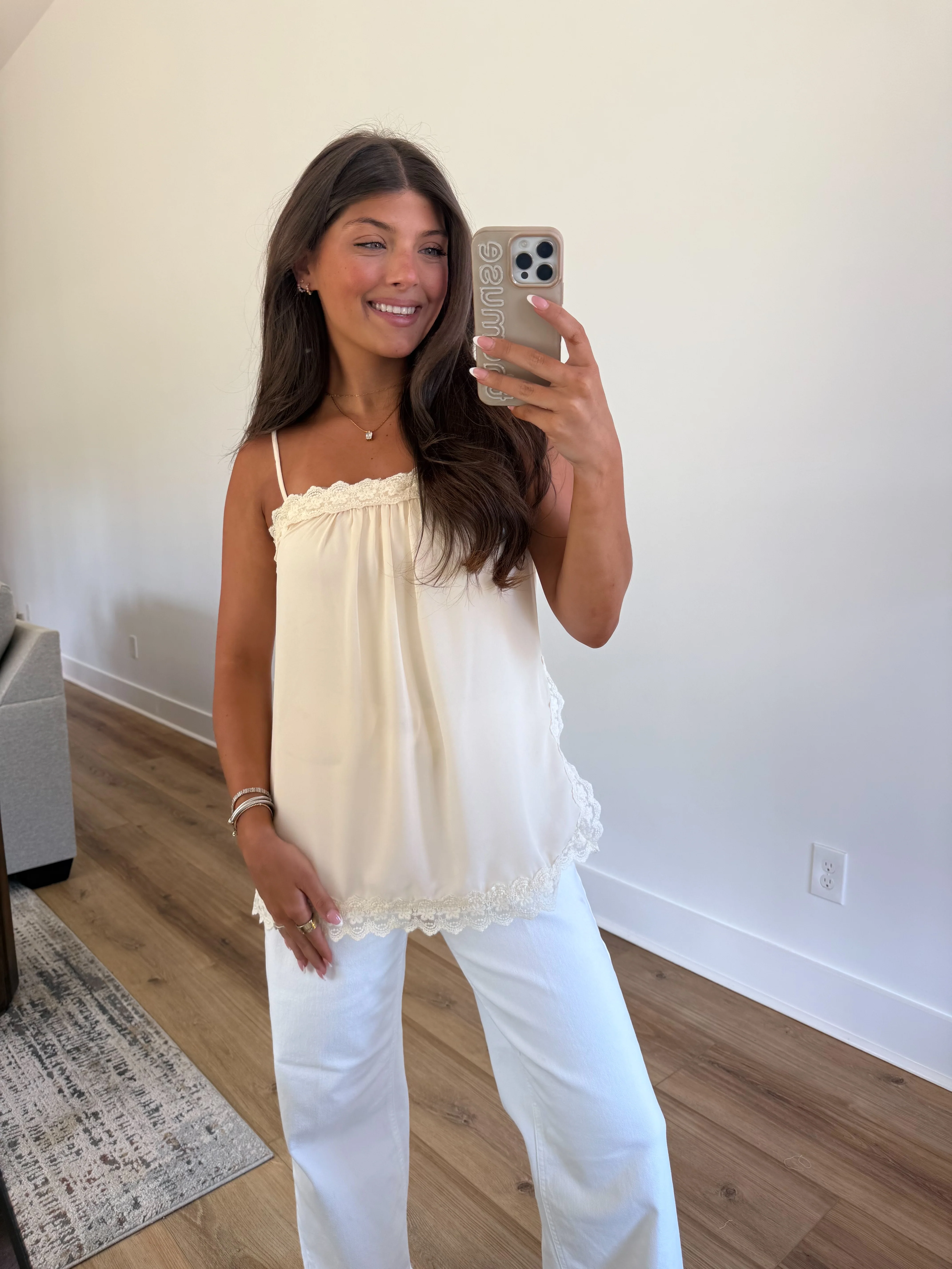 The Lace Trim Cami (PRE-ORDER (1-2 weeks)/ Restock) - Image 2