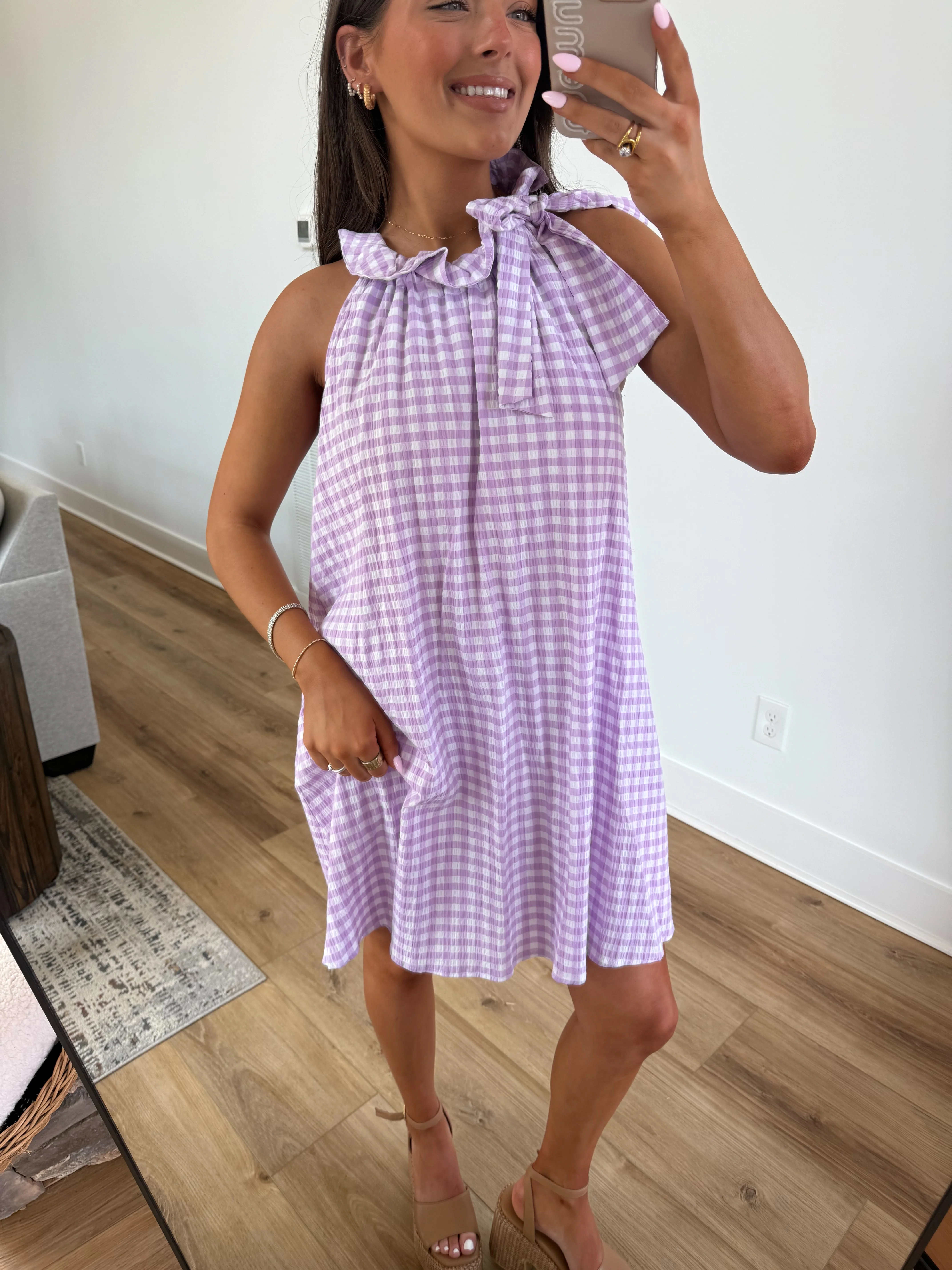 The Lavender Gingham Mini - Image 2