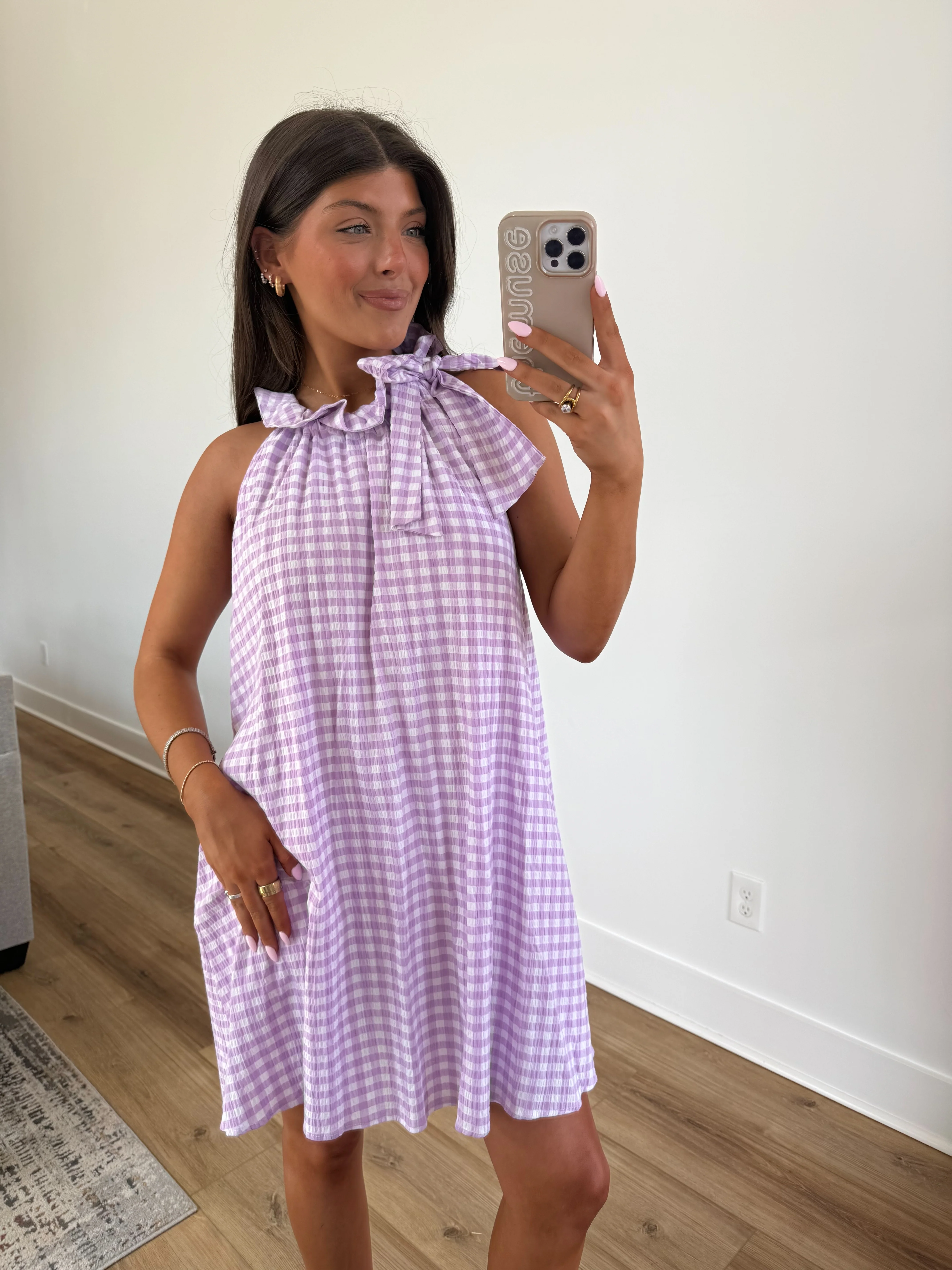 The Lavender Gingham Mini - Image 3
