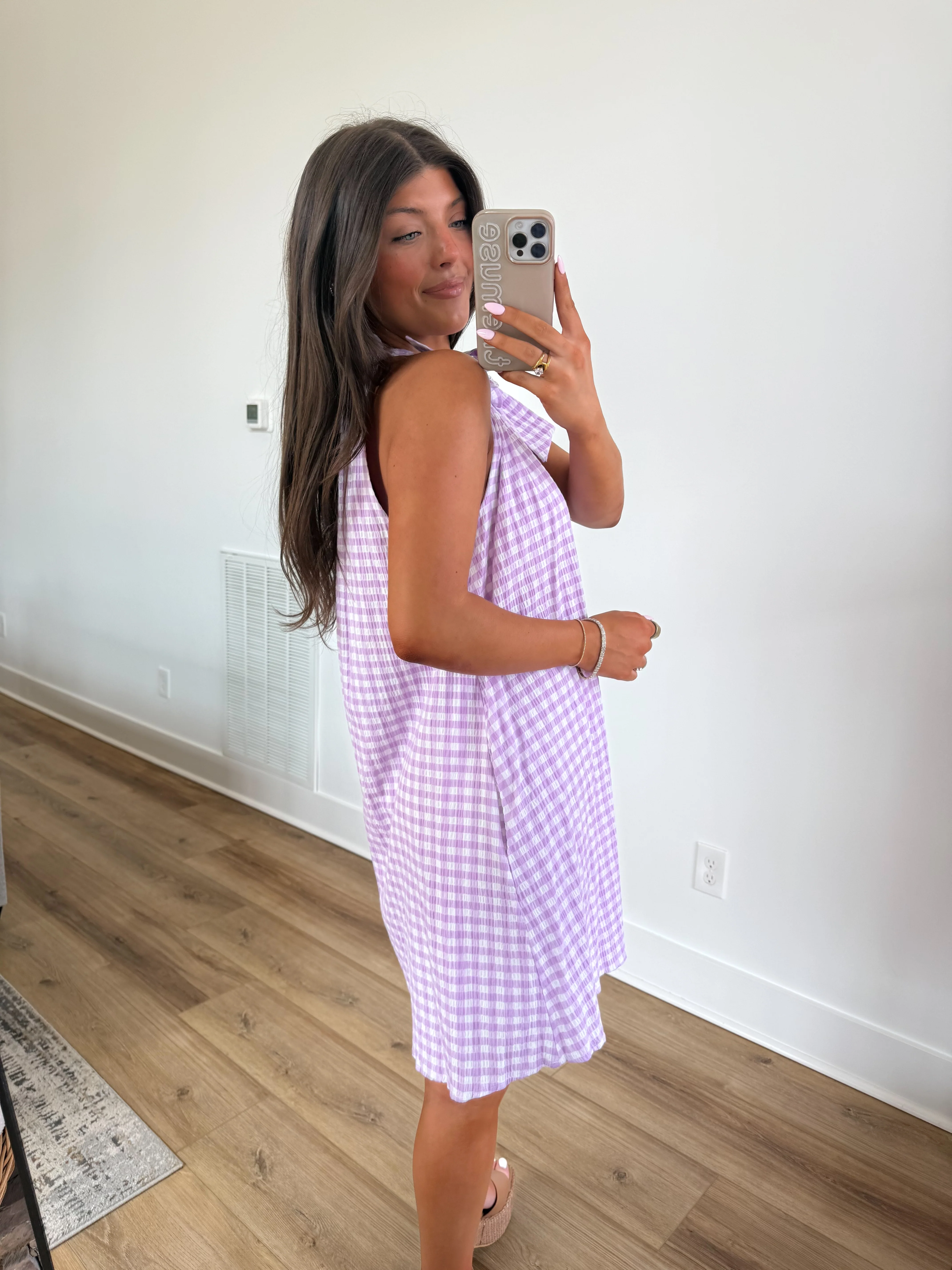 The Lavender Gingham Mini - Image 4