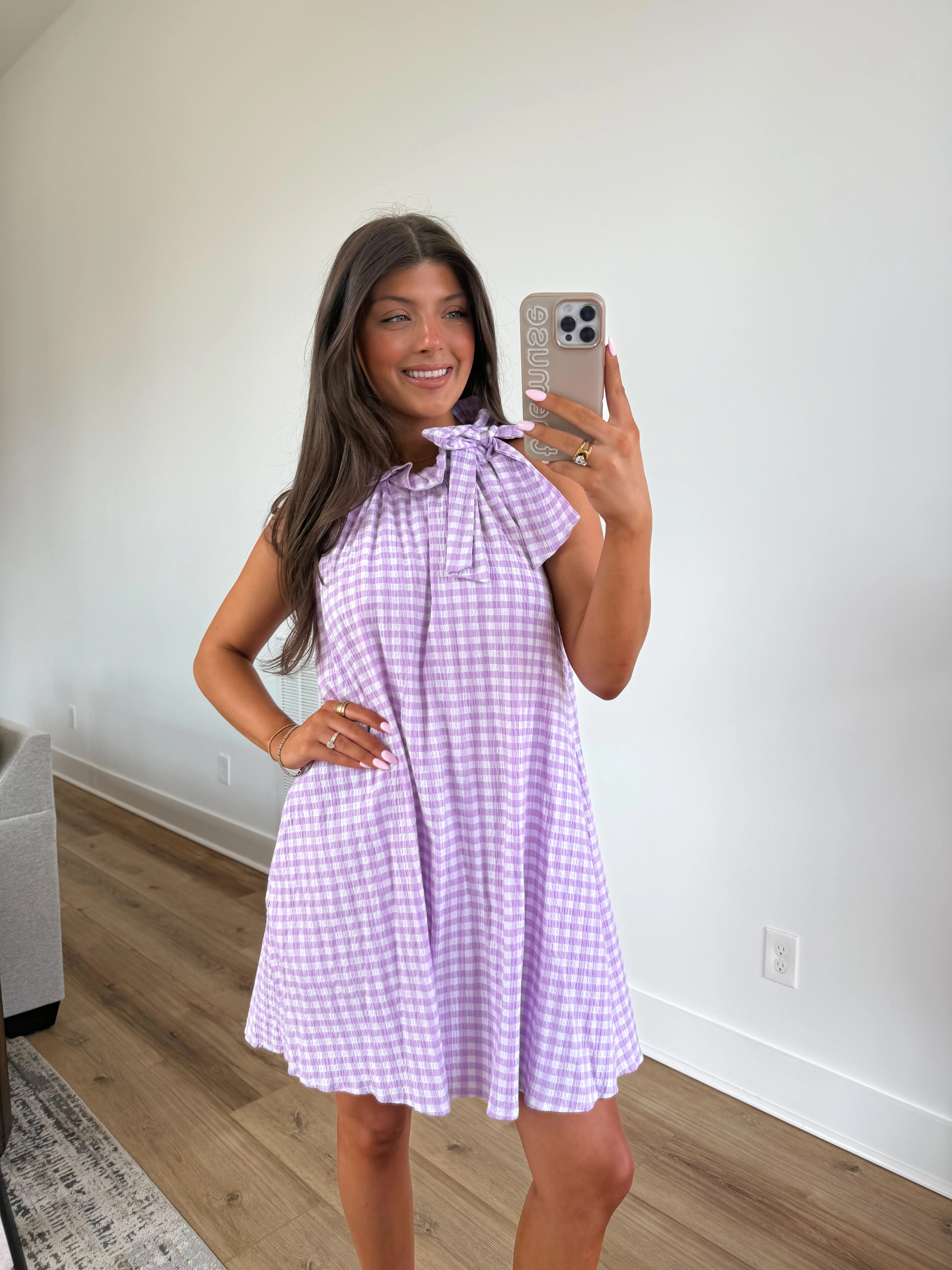 The Lavender Gingham Mini - Image 5
