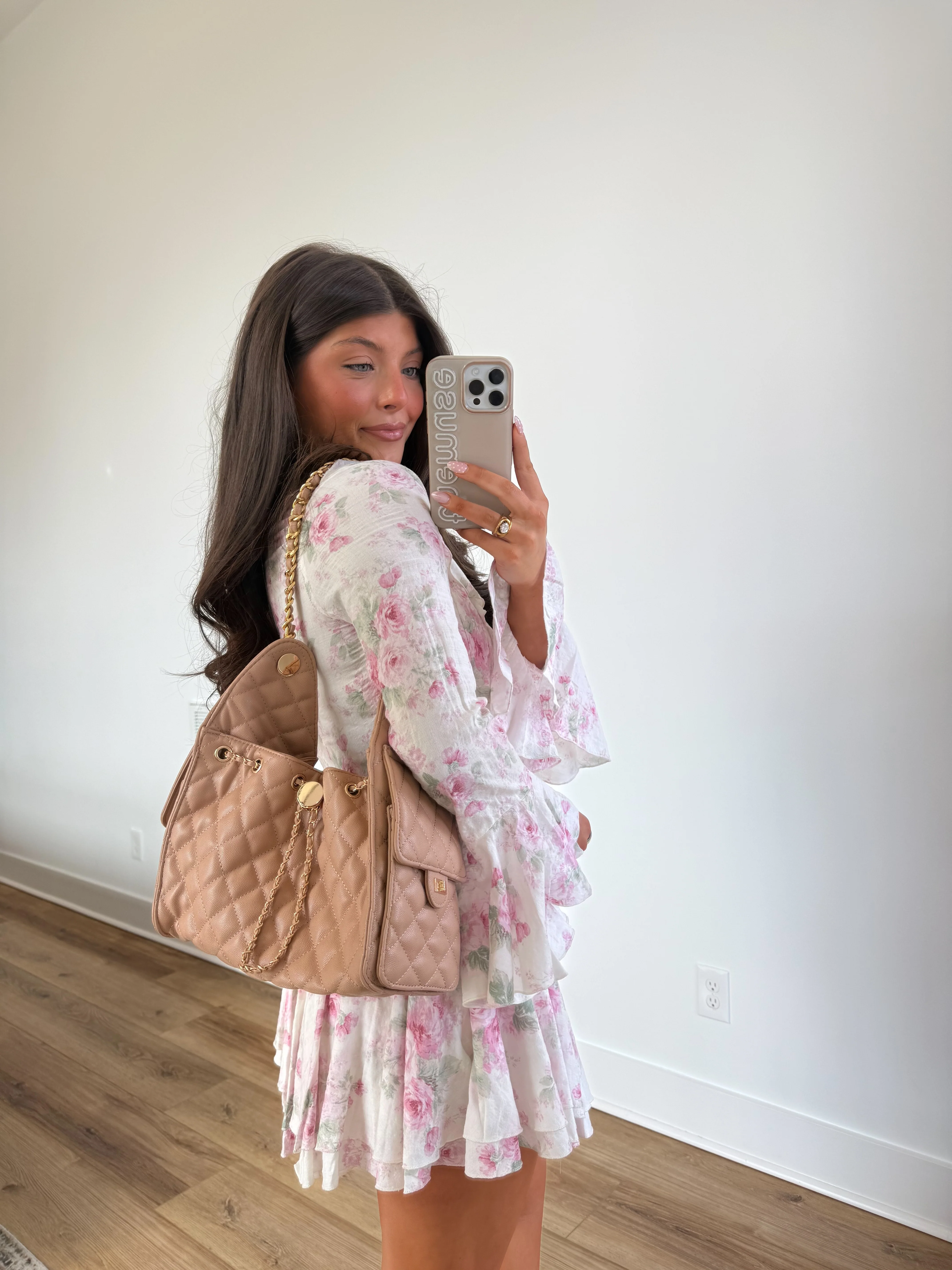 The Madeline Chain Bag (Beige) - Image 2