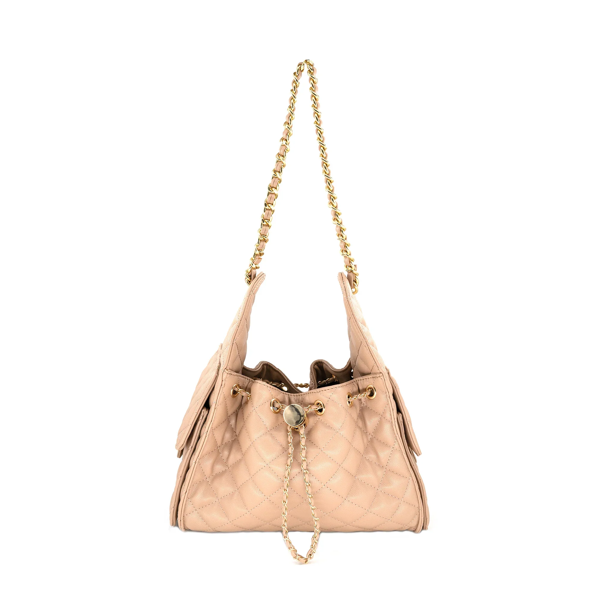 The Madeline Chain Bag (Beige) - Image 3