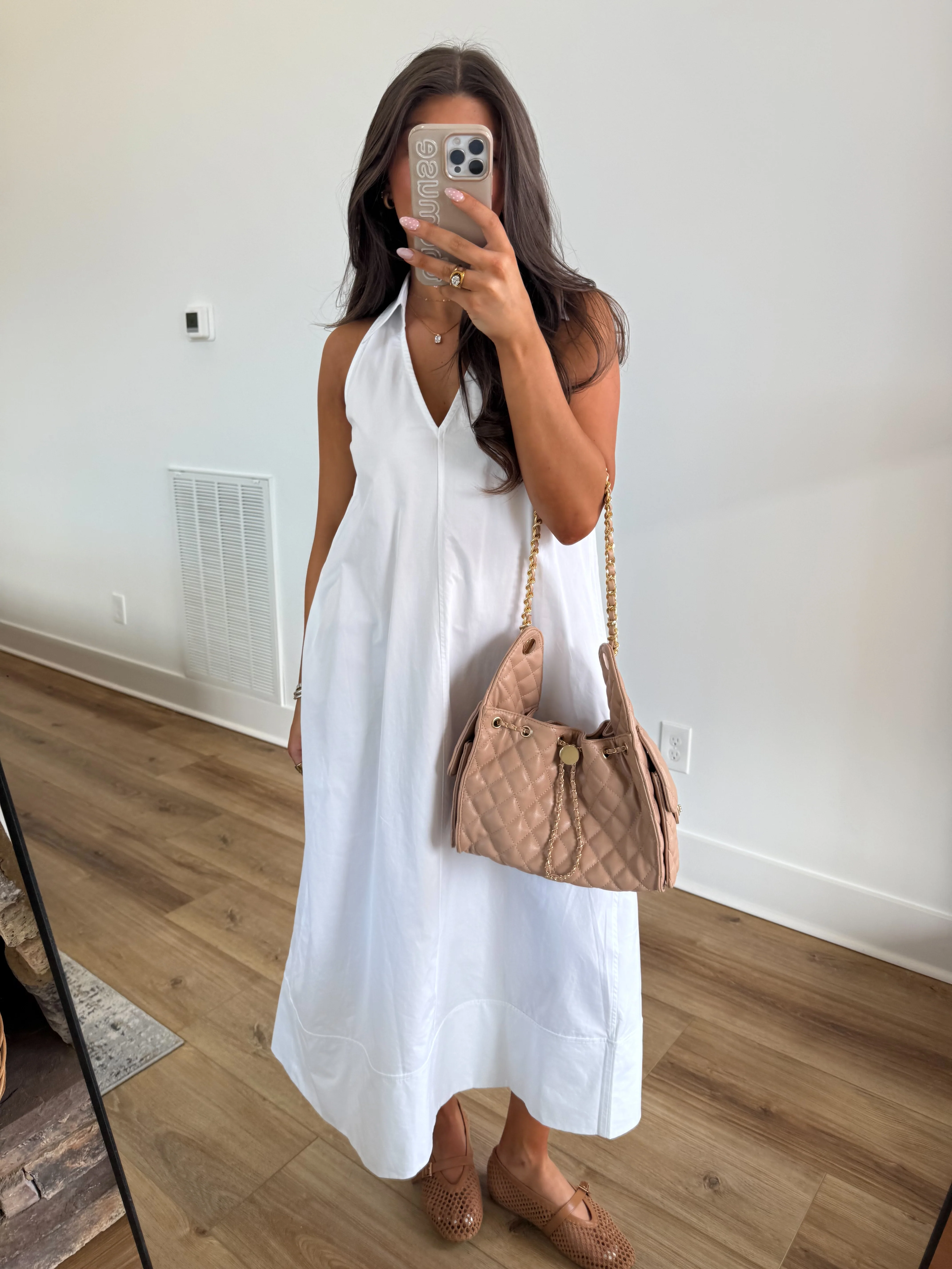 The Madeline Chain Bag (Beige) - Image 5
