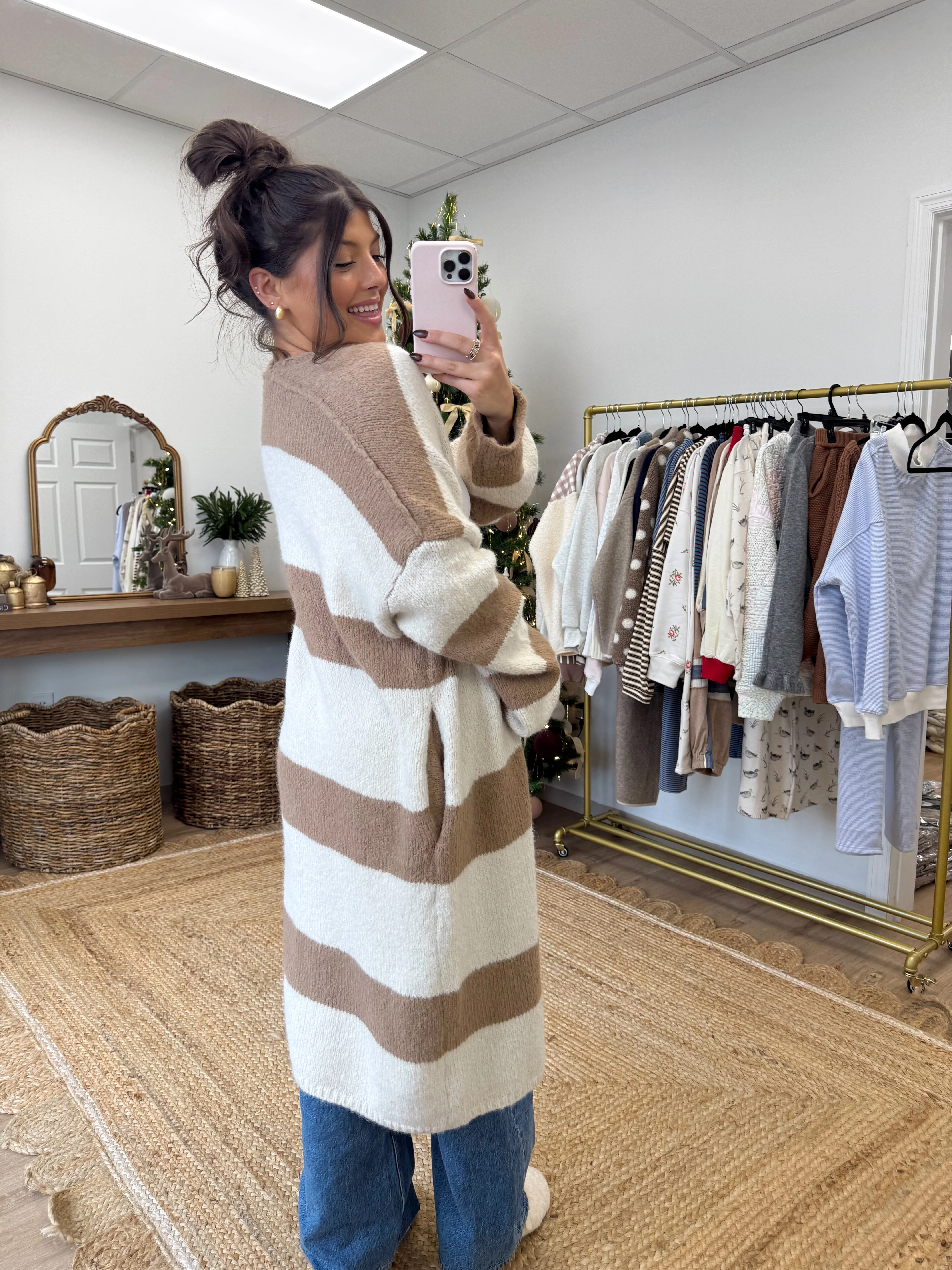 The Maison Stripe Cardigan - Image 4