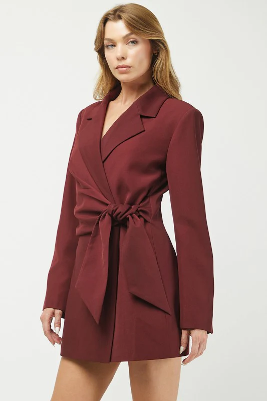 The Merlot Martini Blazer Dress (Restock) - Image 10