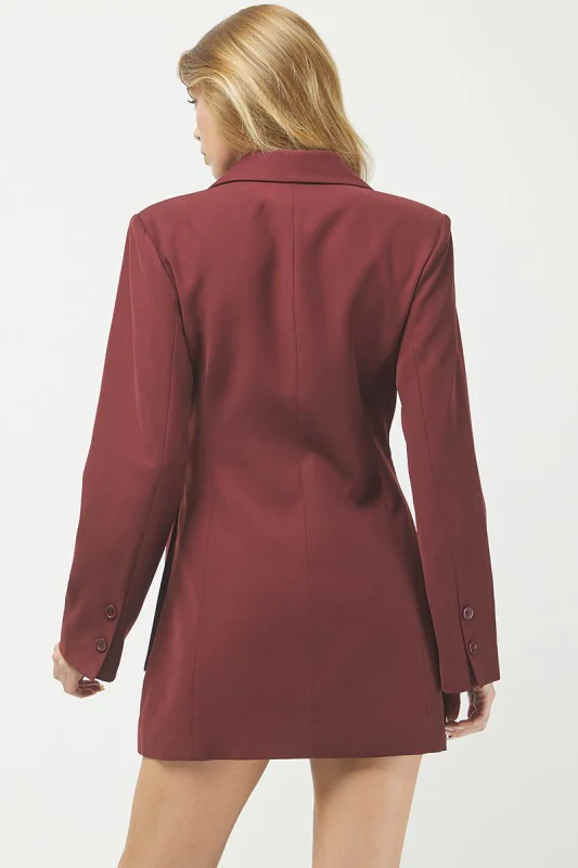 The Merlot Martini Blazer Dress (Restock) - Image 11