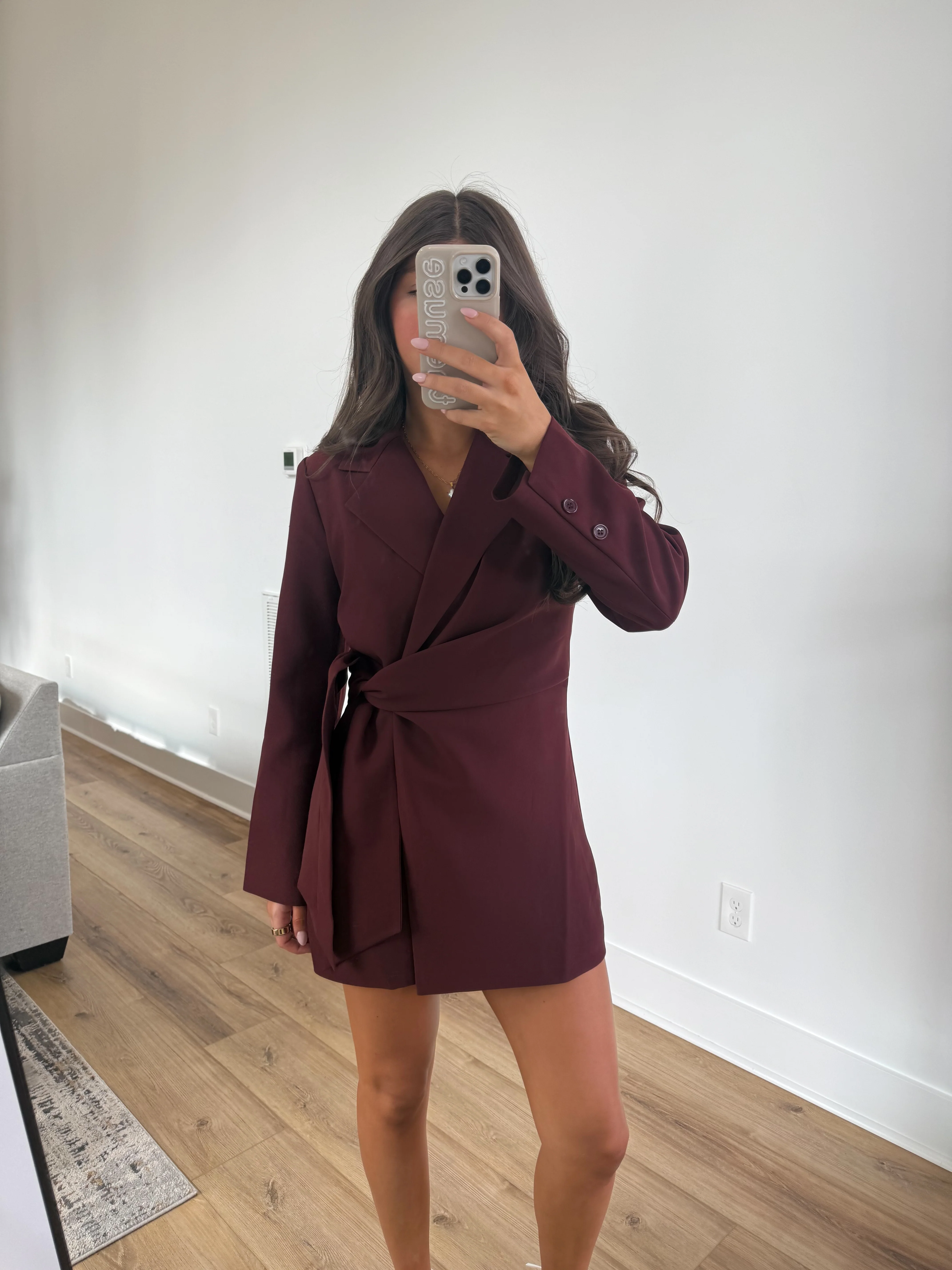 The Merlot Martini Blazer Dress (Restock) - Image 6
