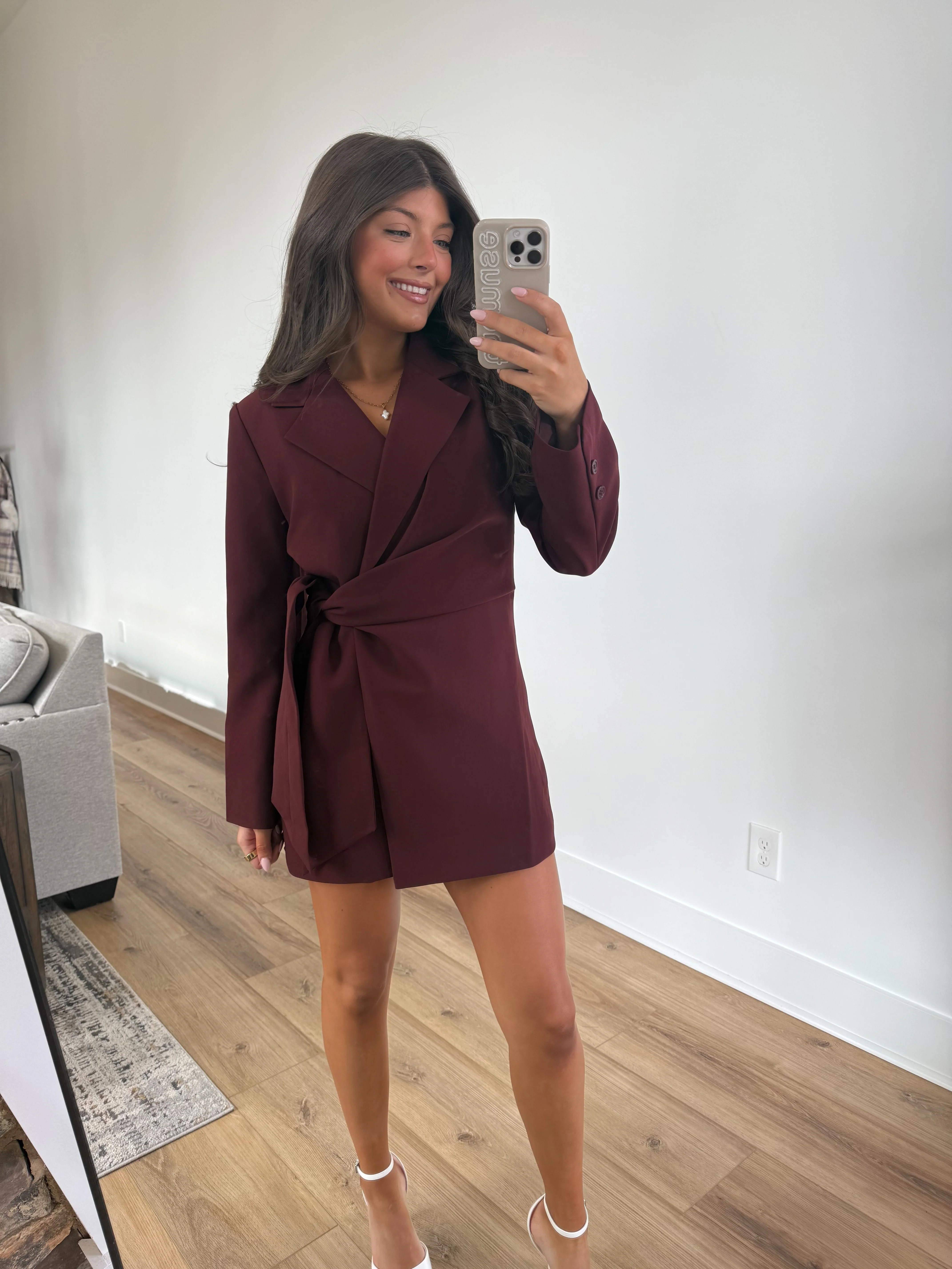 The Merlot Martini Blazer Dress (Restock) - Image 7