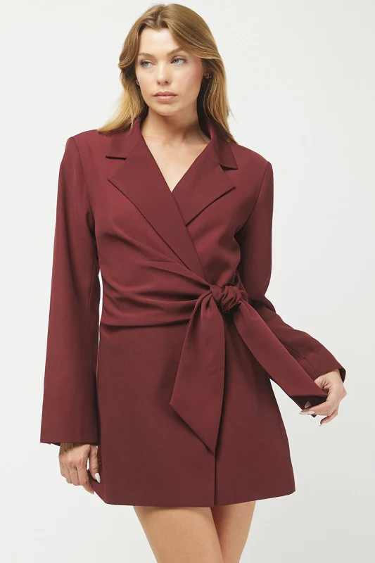The Merlot Martini Blazer Dress (Restock) - Image 9