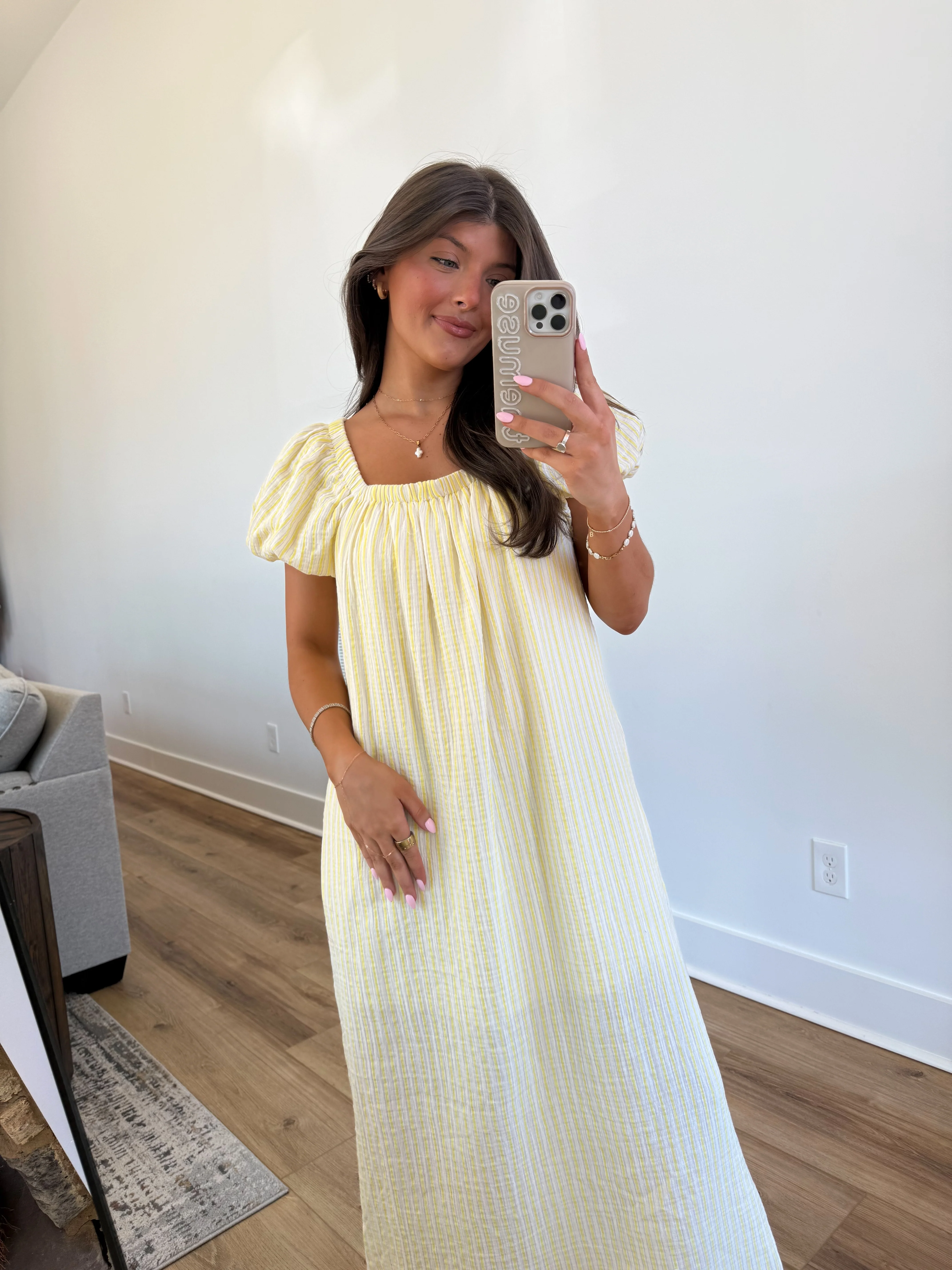 The Milly Dress (Lemon Gingham) - Image 2