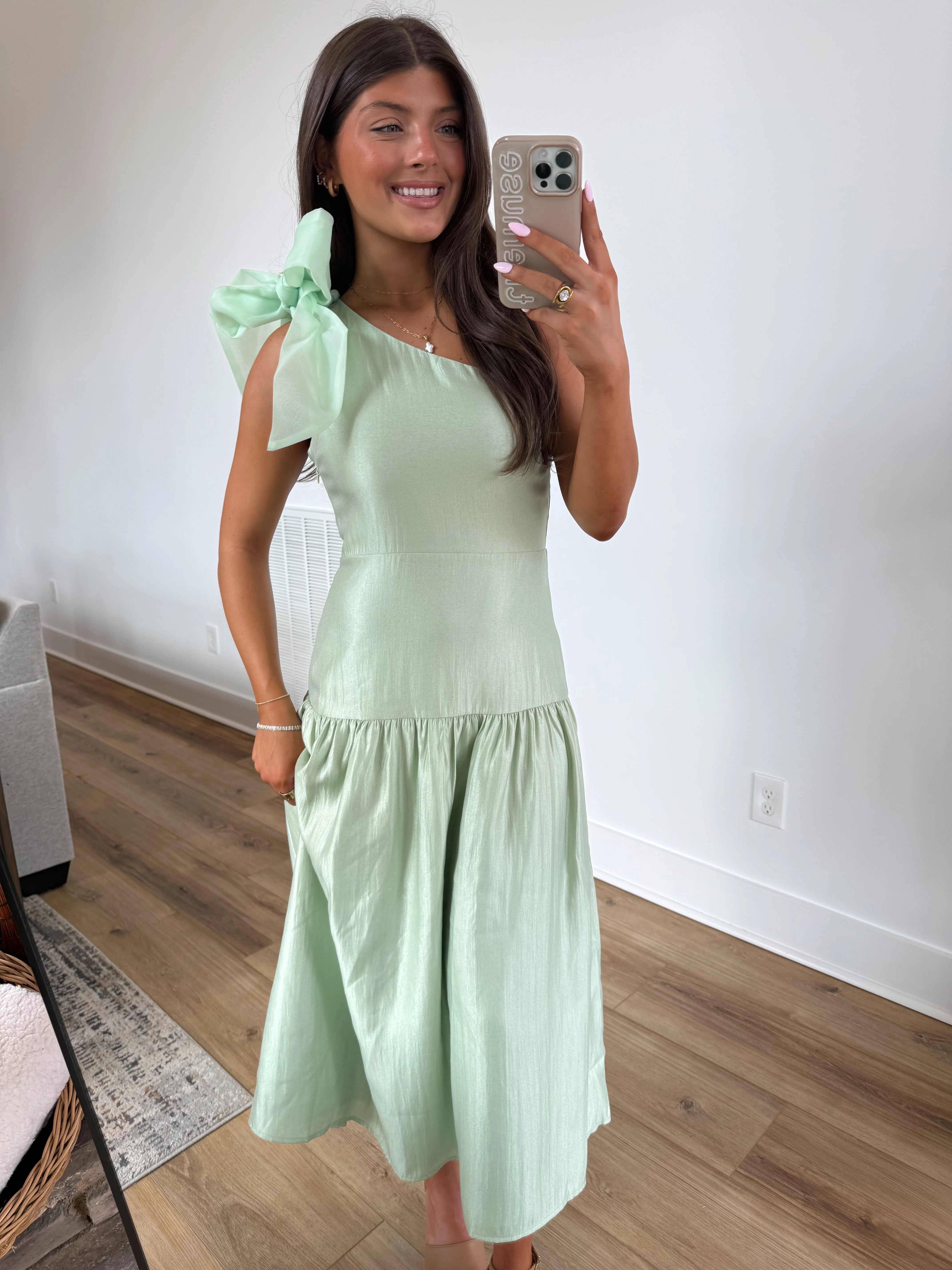The Mint Bow Dress - Image 3