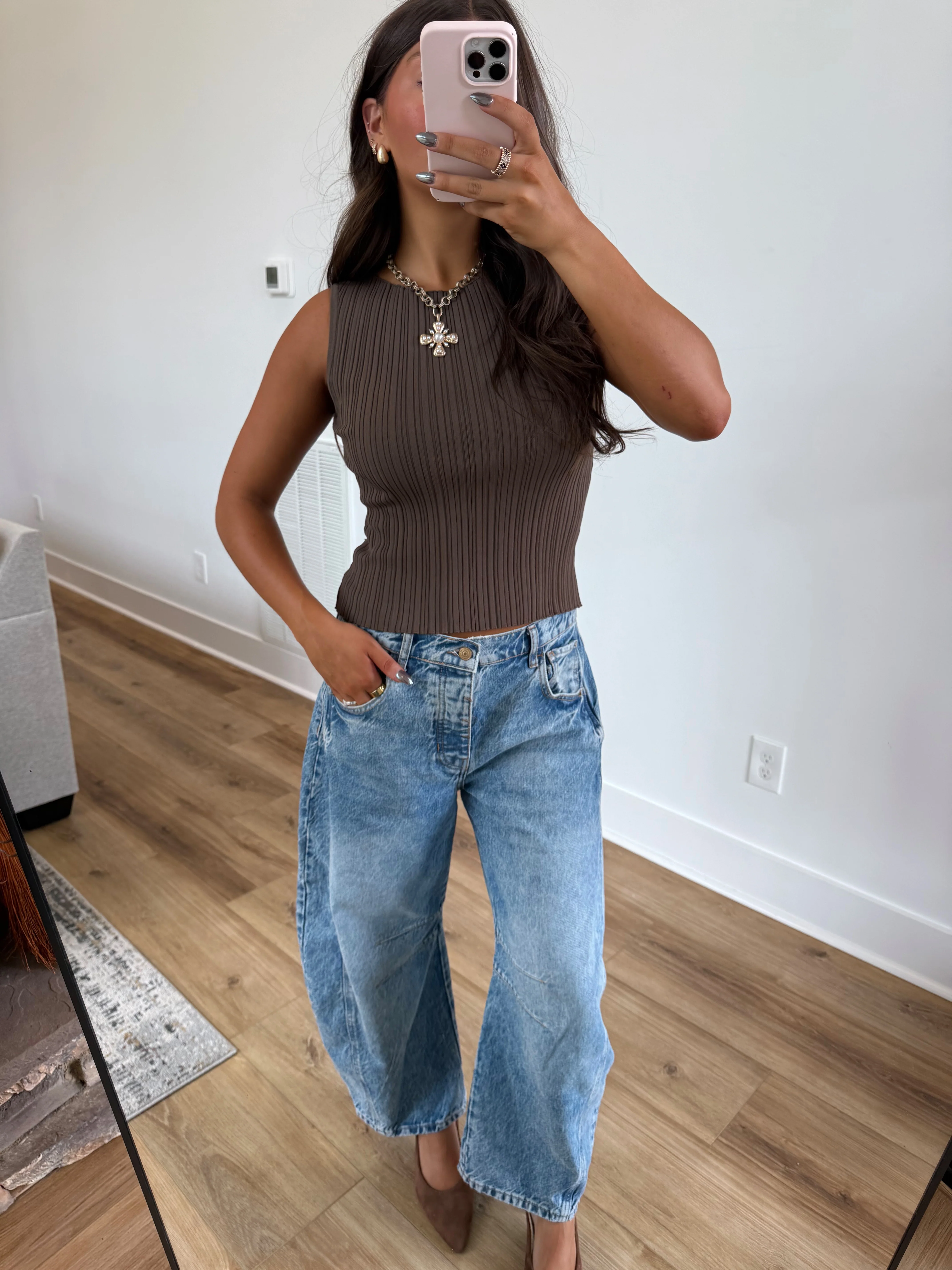 The Mocha Ribbed Tank - Image 5