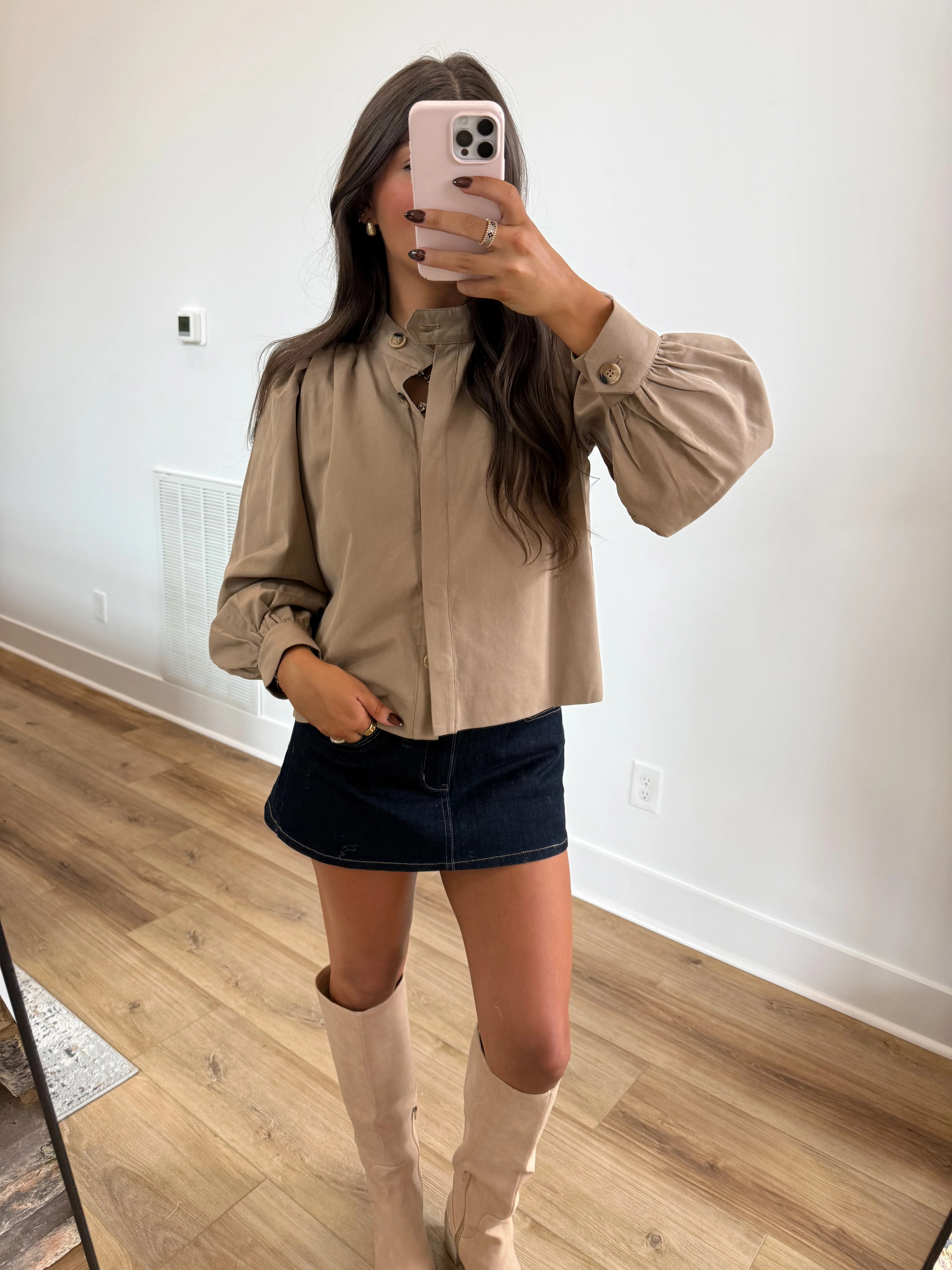 The Monroe Mini Trench Top - Image 2