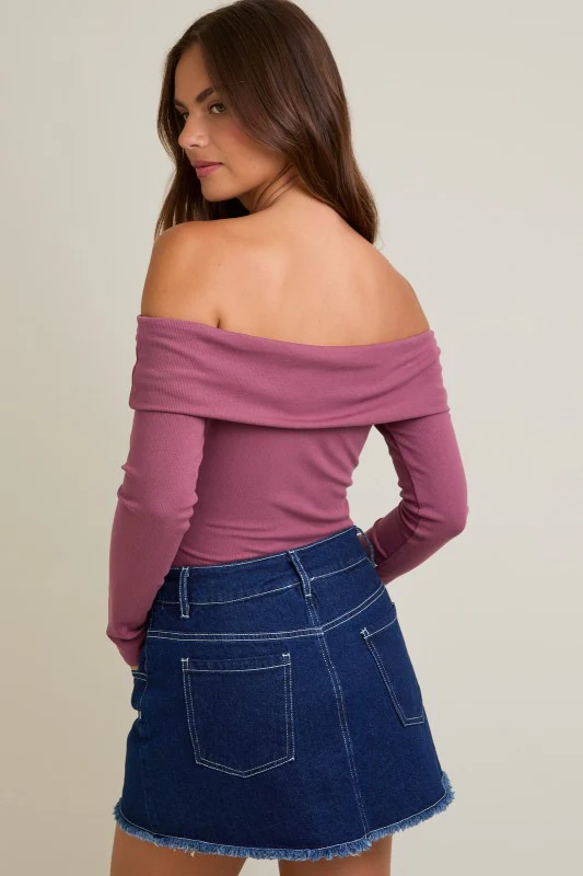 The Mulberry Ribbed Bodysuit - Image 7