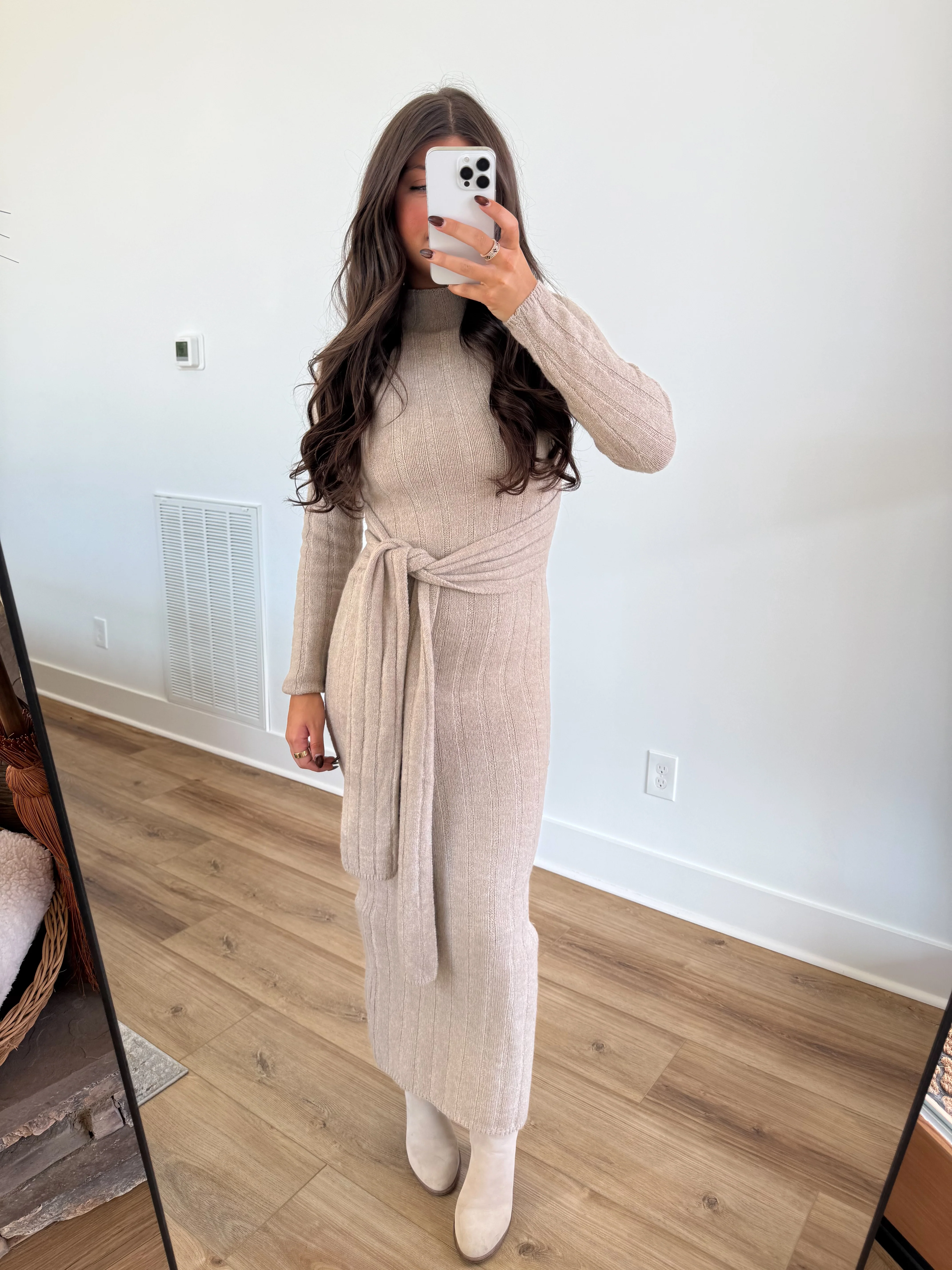 The Muse Tie Sweater Dress - Image 2