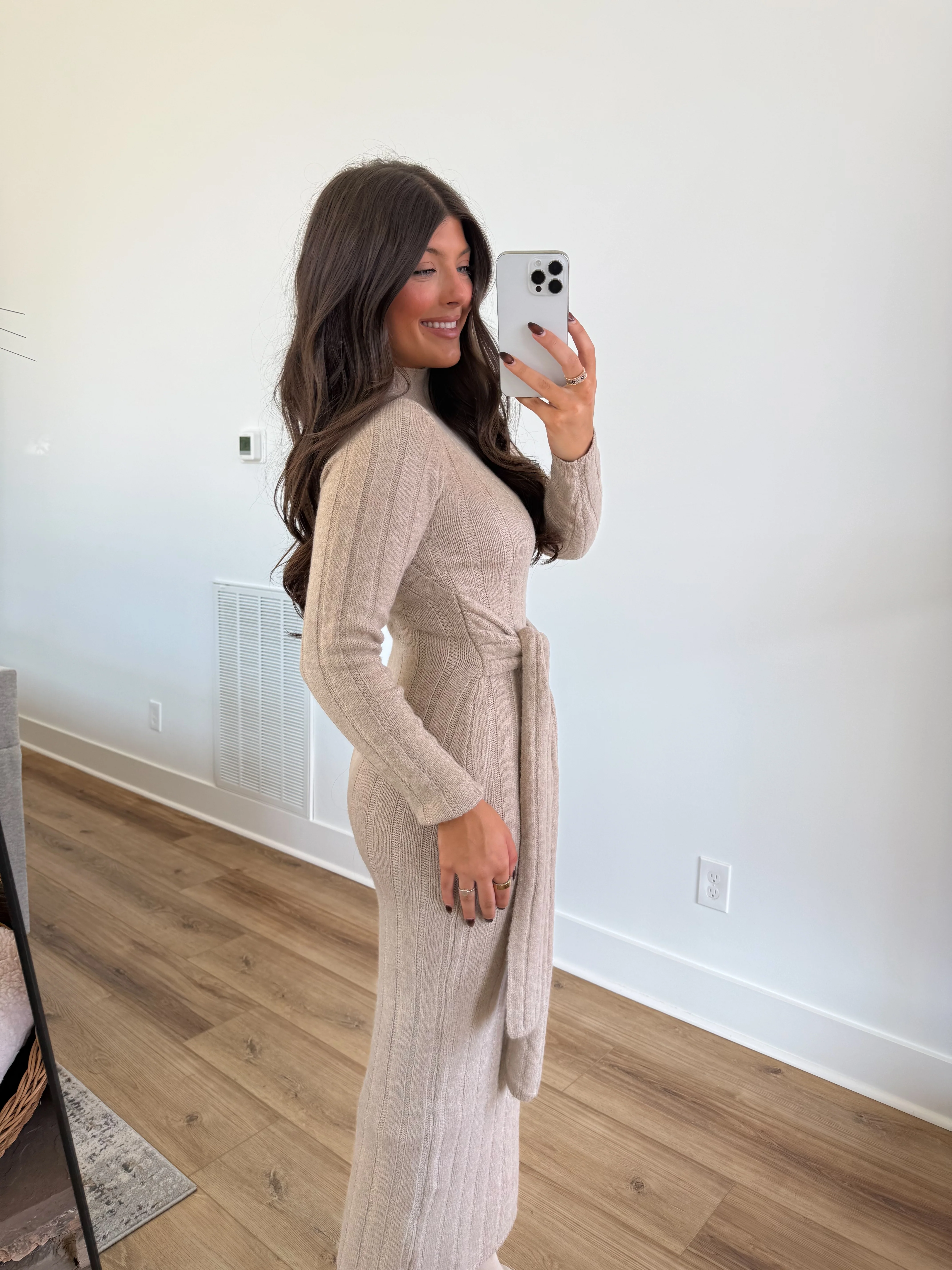The Muse Tie Sweater Dress - Image 3