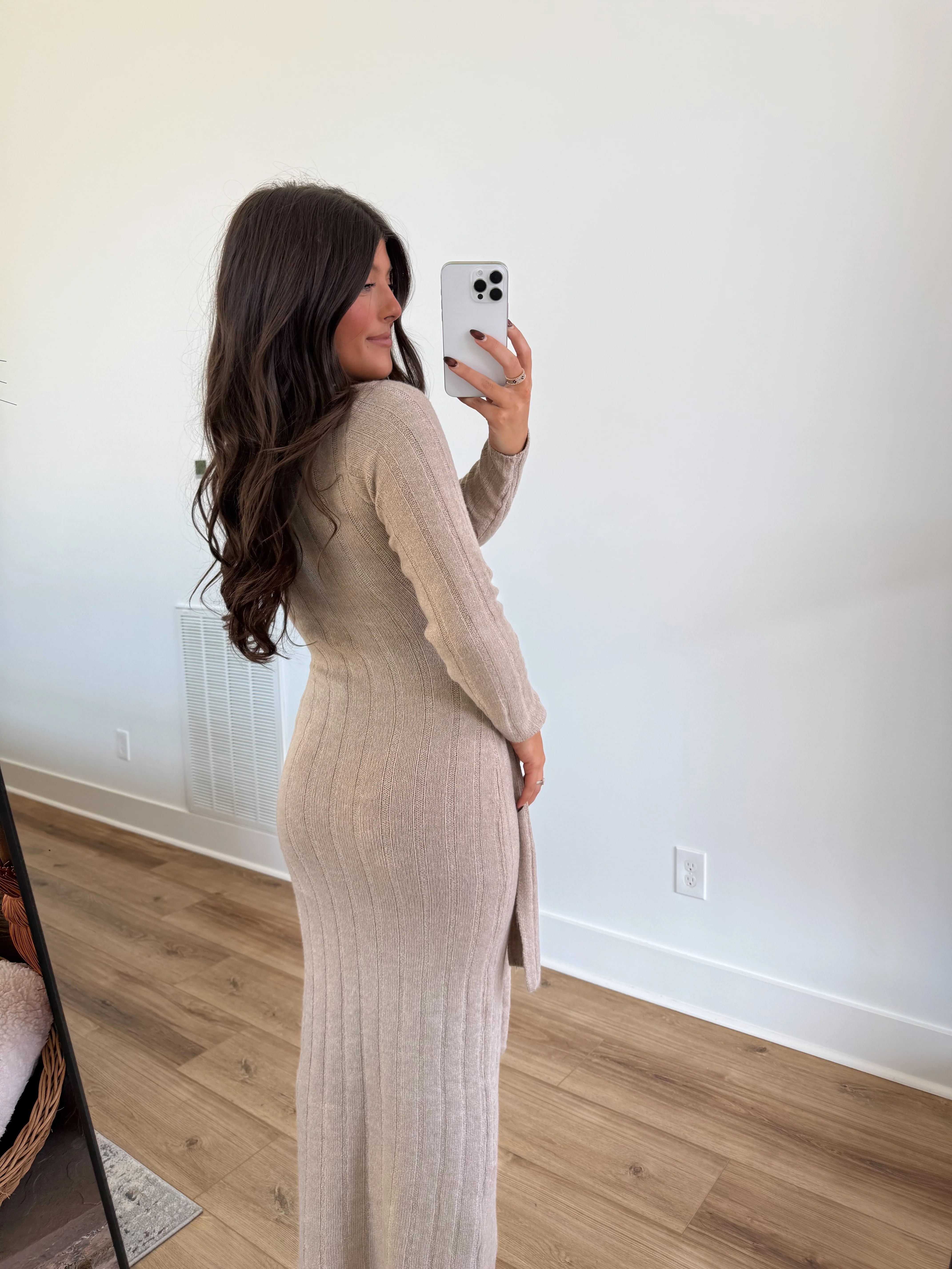 The Muse Tie Sweater Dress - Image 4