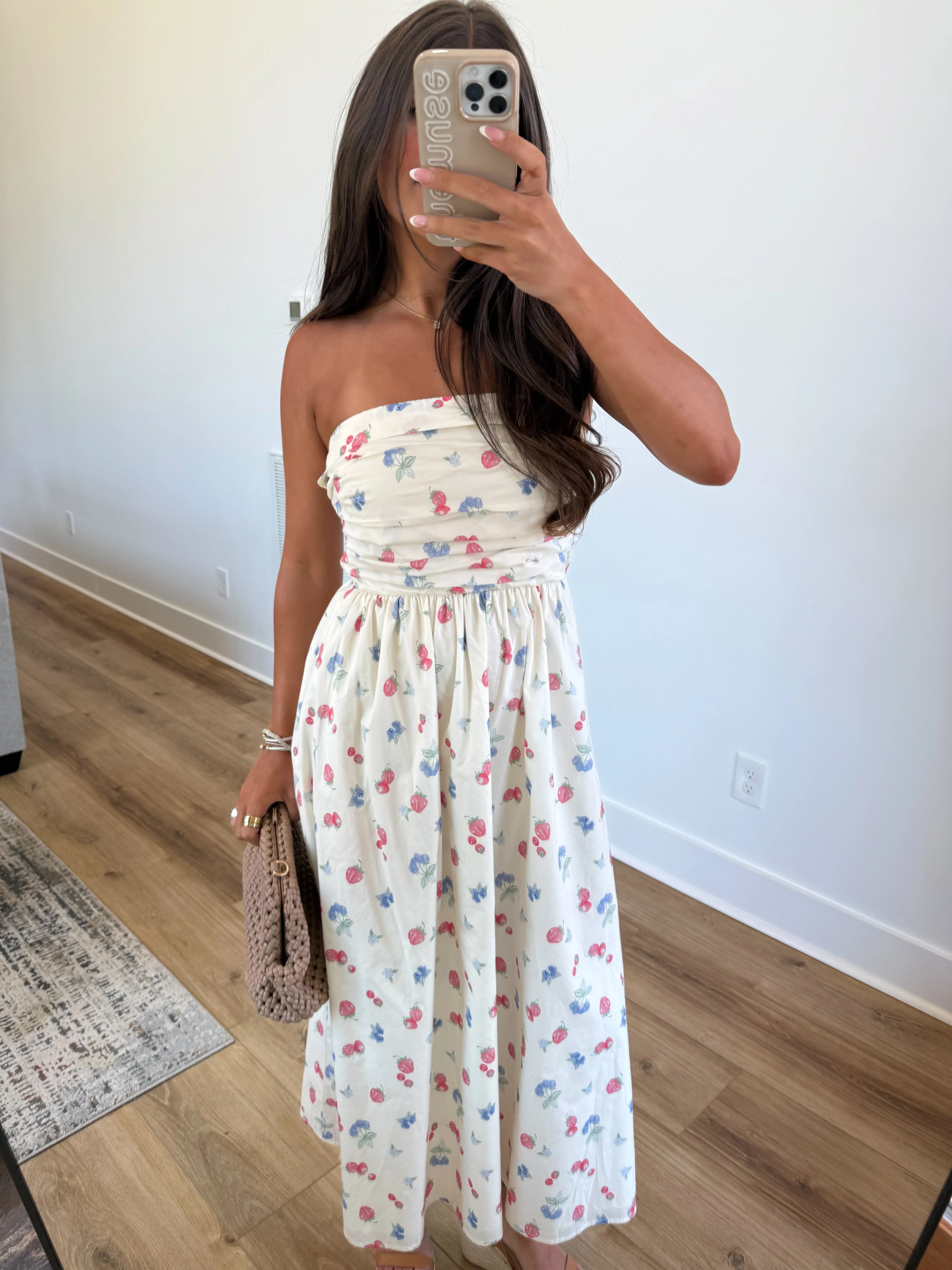 The Nantucket Strapless Dress (Berry) - Image 2