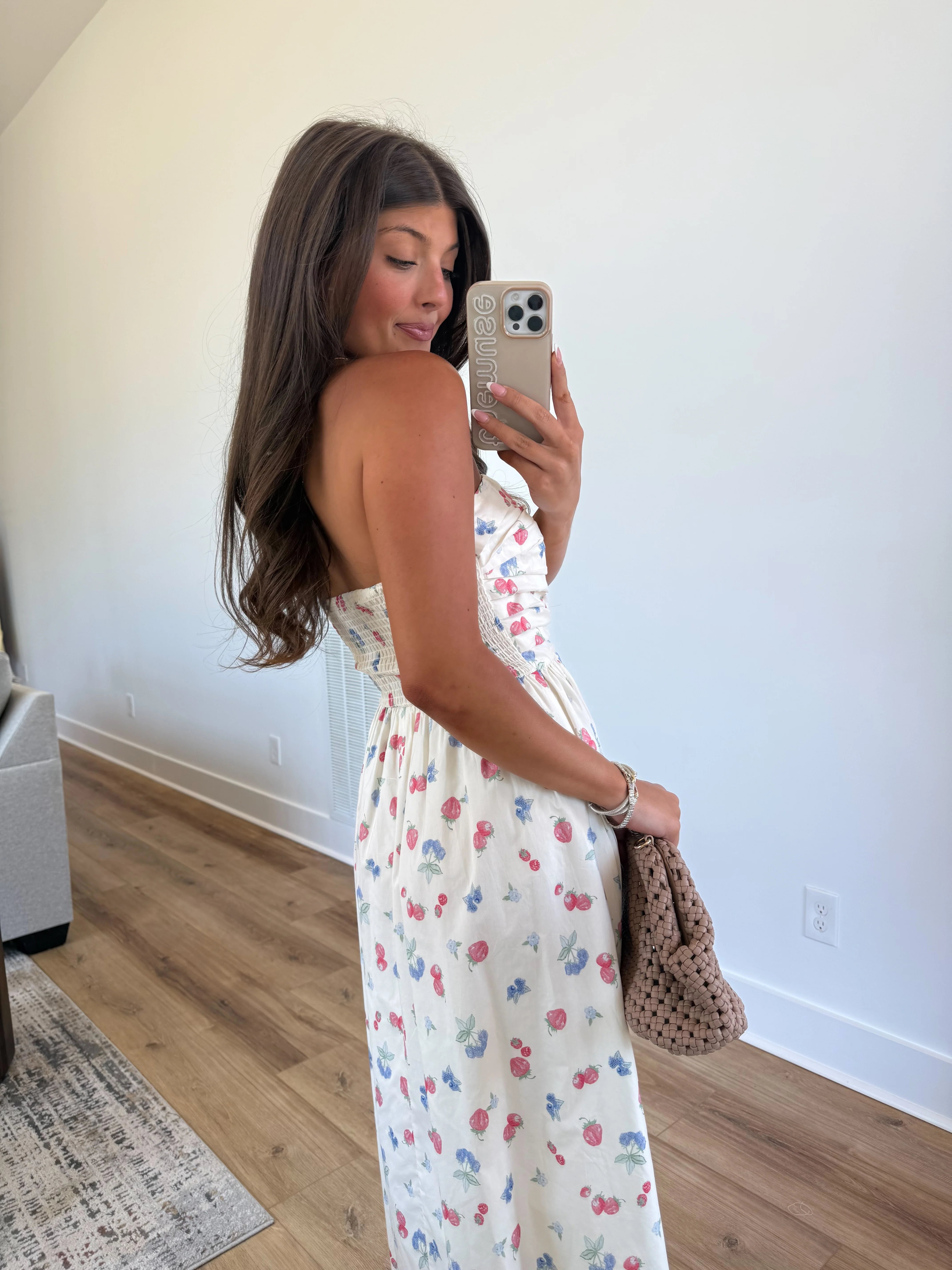 The Nantucket Strapless Dress (Berry) - Image 6