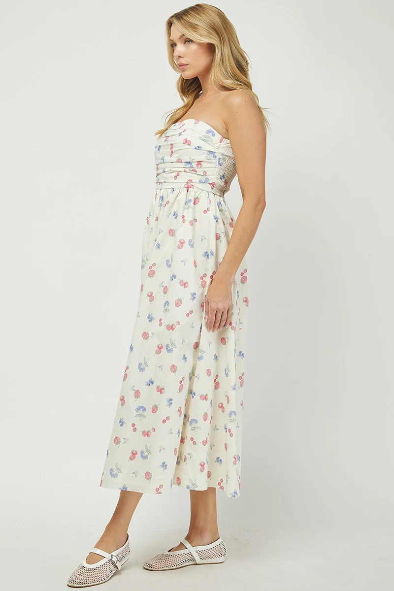 The Nantucket Strapless Dress (Berry) - Image 8