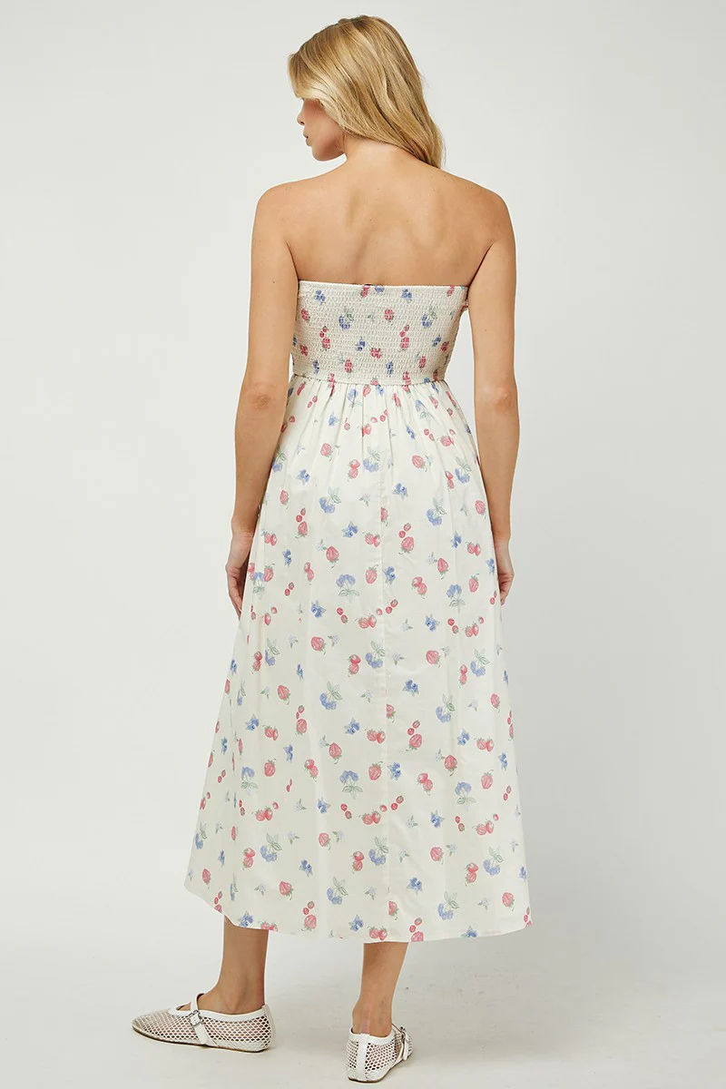 The Nantucket Strapless Dress (Berry) - Image 9