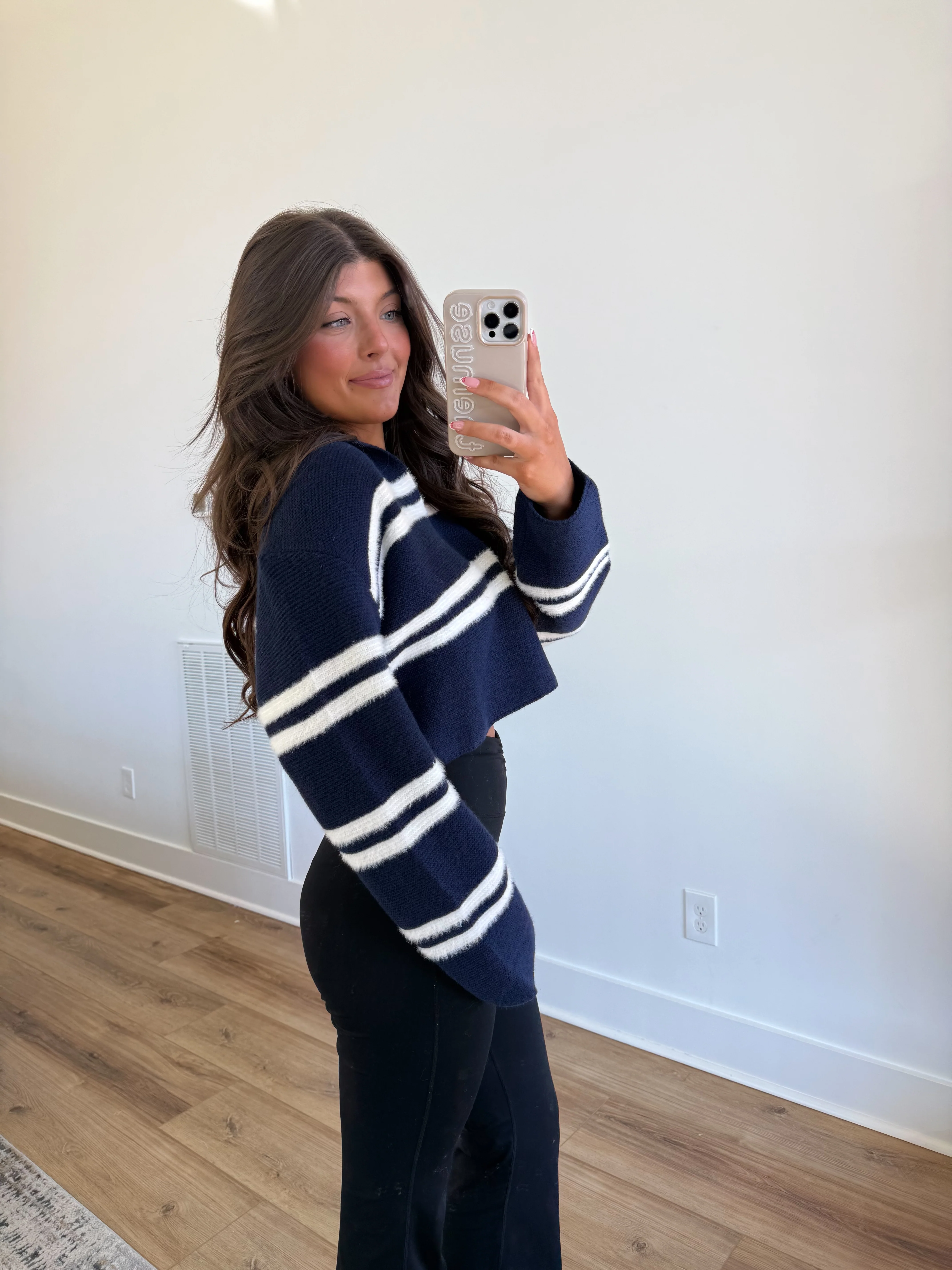 The Navy Stripe Sweater - Image 3