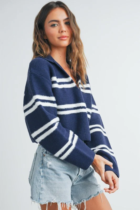 The Navy Stripe Sweater - Image 6