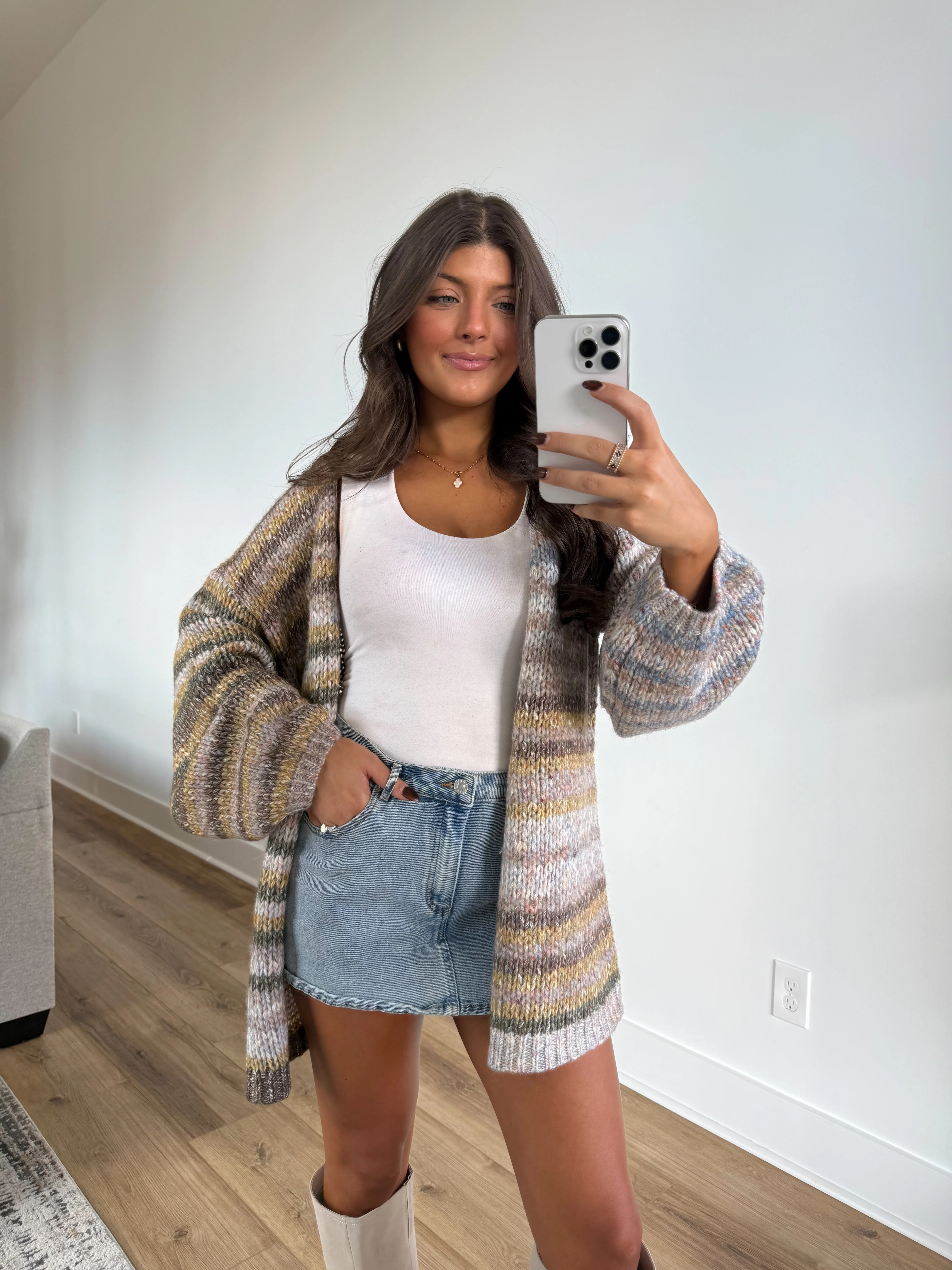 The Pastel Lines Cardigan - Image 3