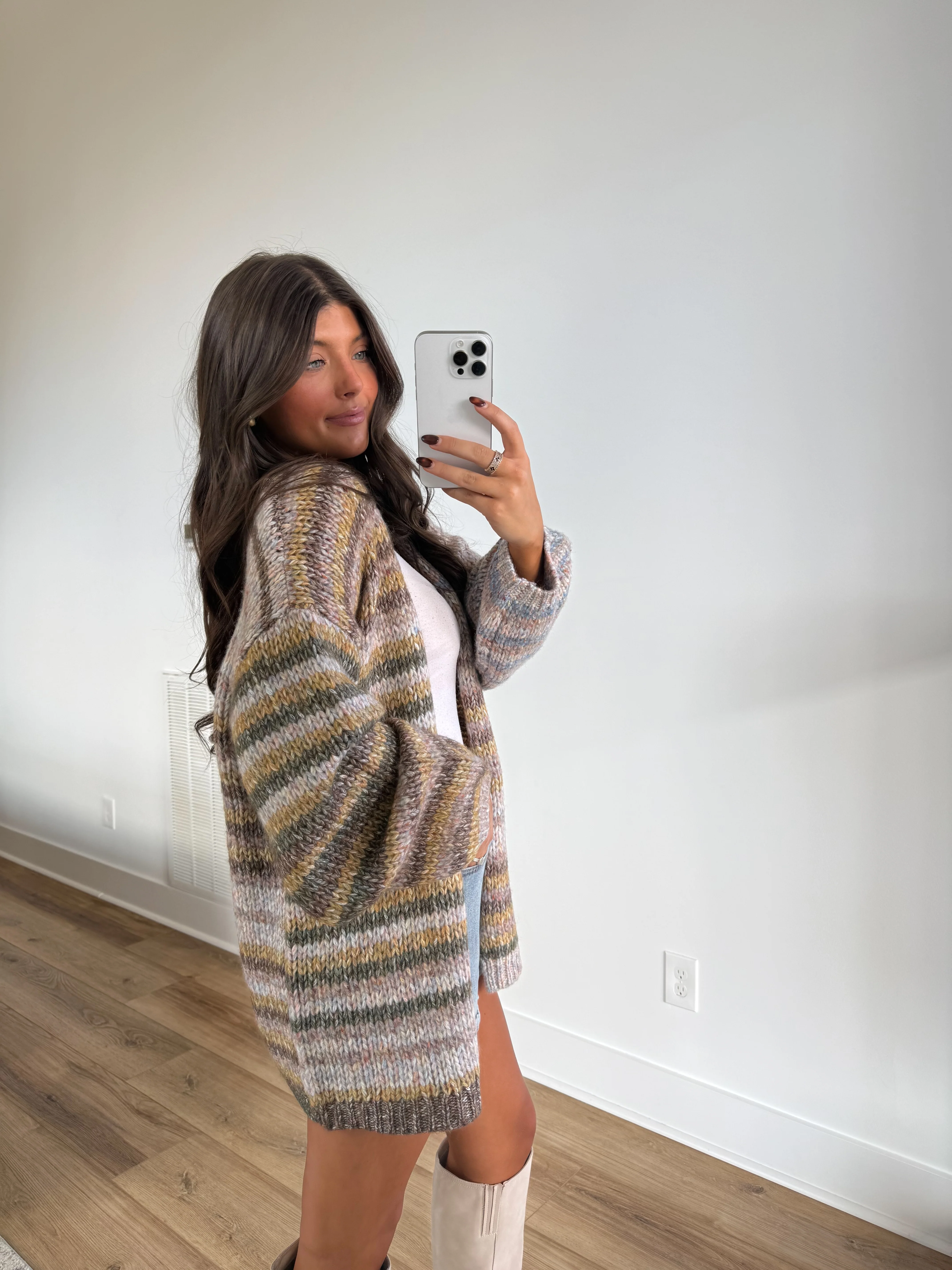 The Pastel Lines Cardigan - Image 4