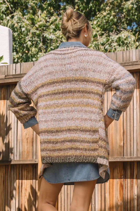 The Pastel Lines Cardigan - Image 6