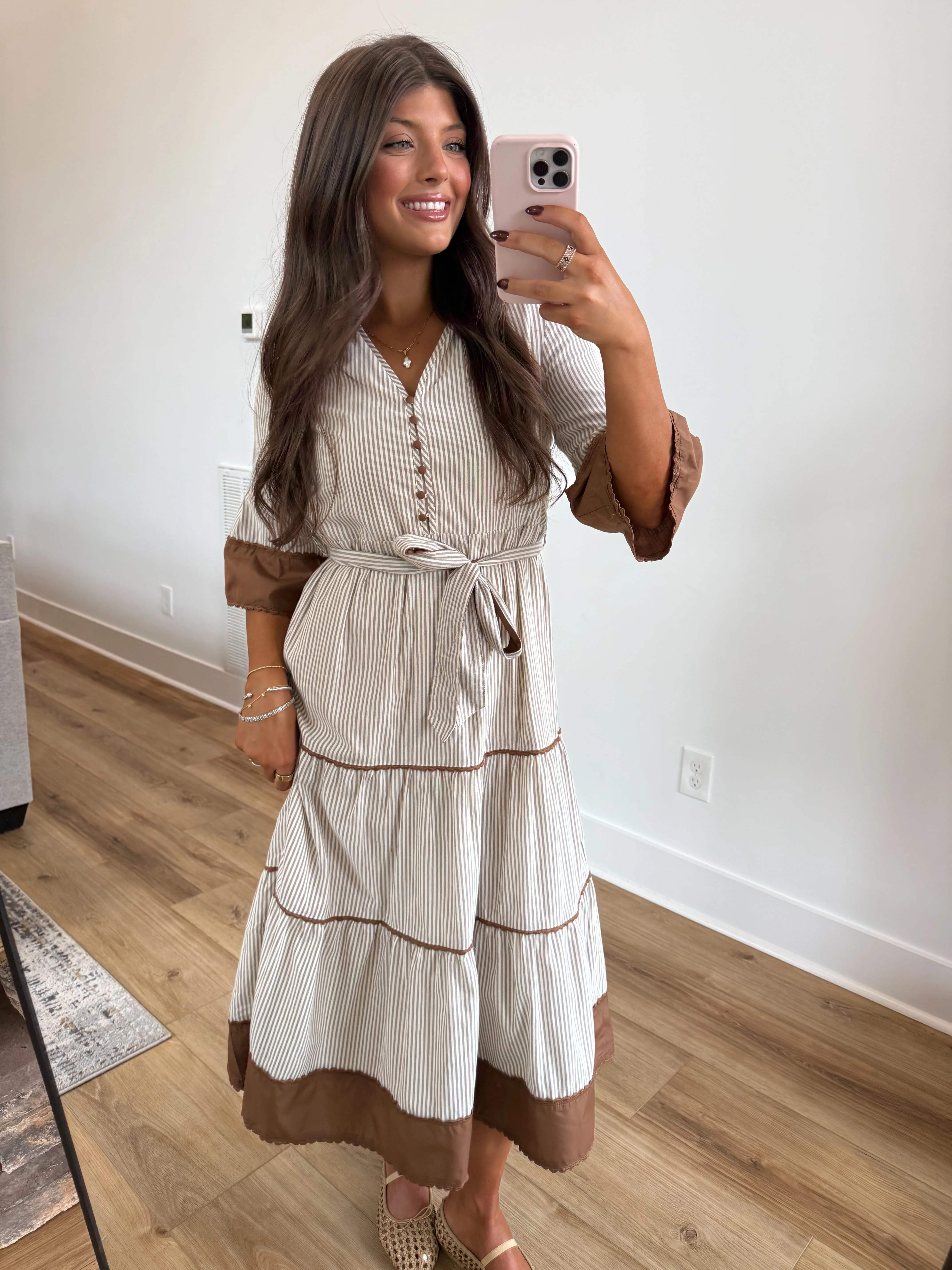 The Pecan Stripe Dress - Image 2