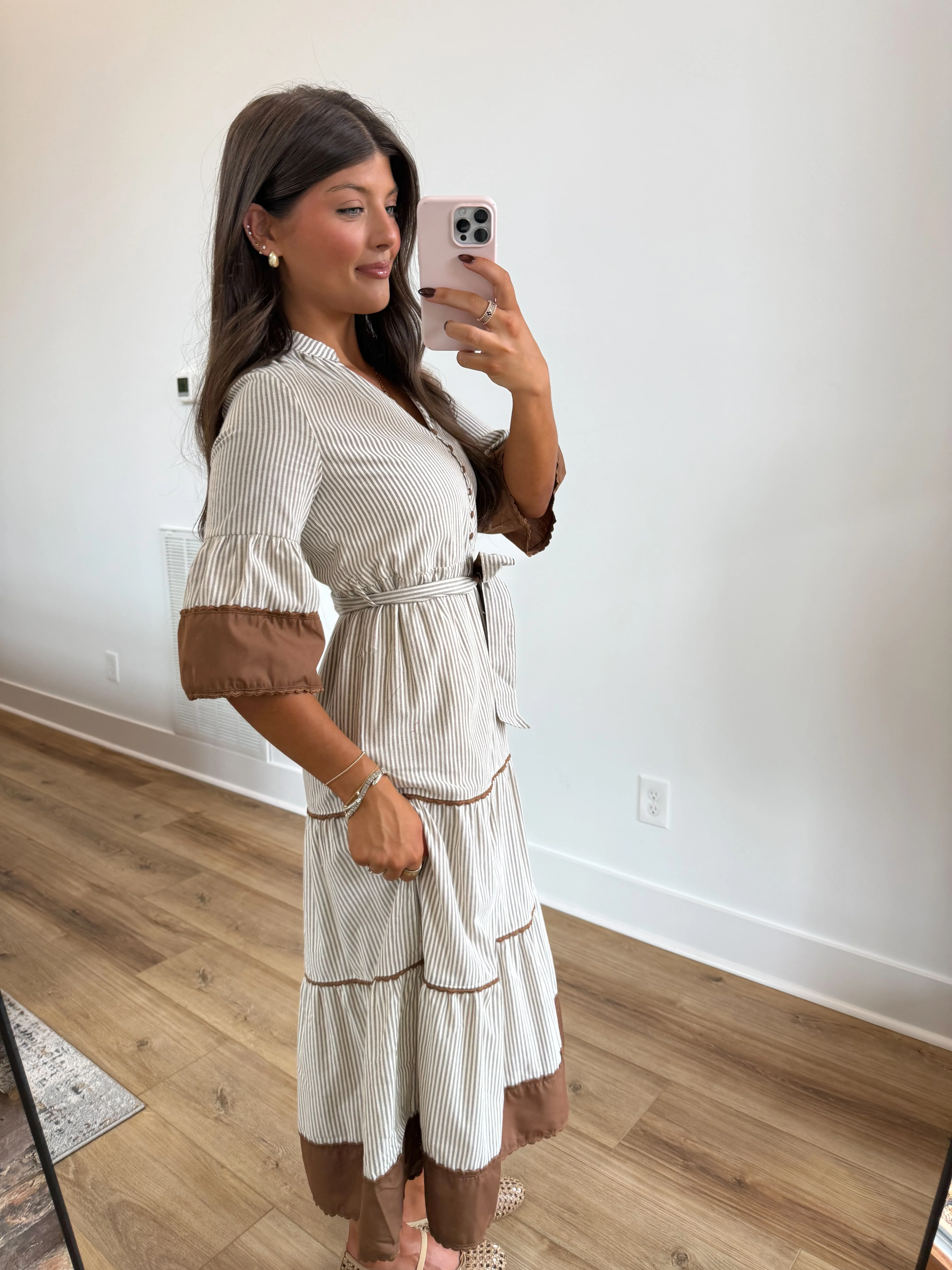 The Pecan Stripe Dress - Image 3